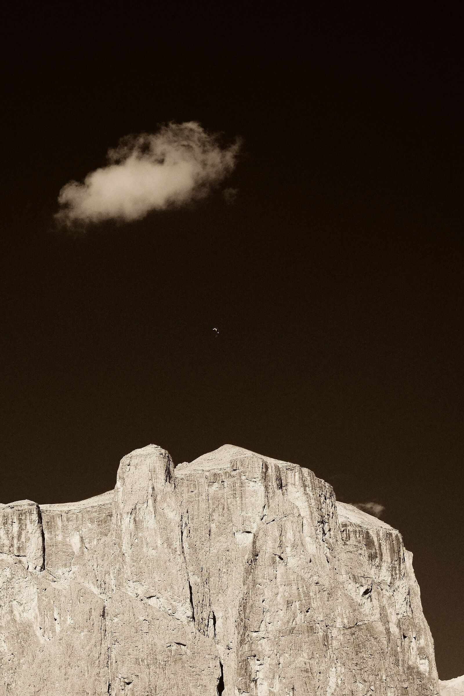 Sass Pordoi "between heaven and earth"