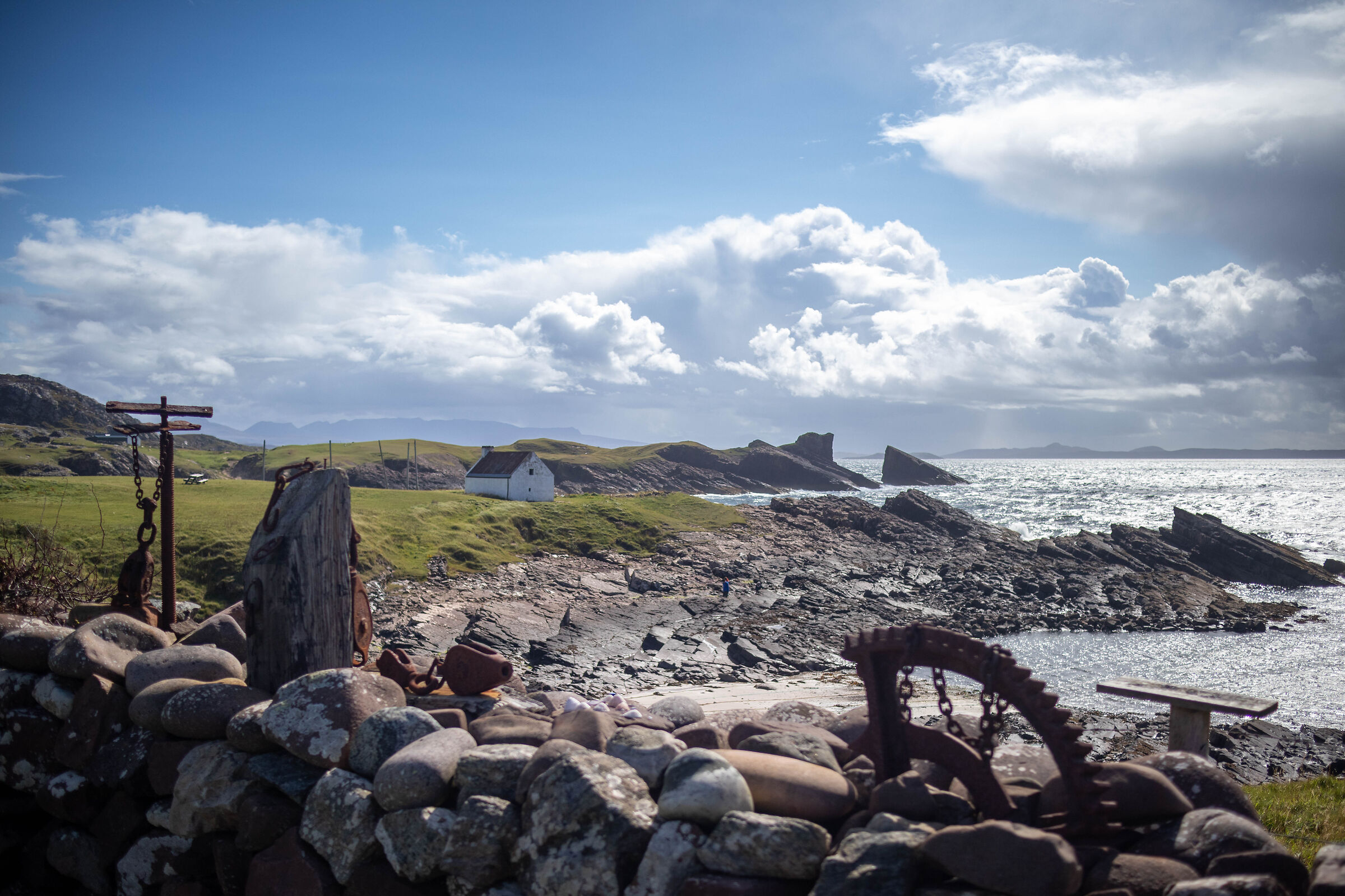 seaside with utensils