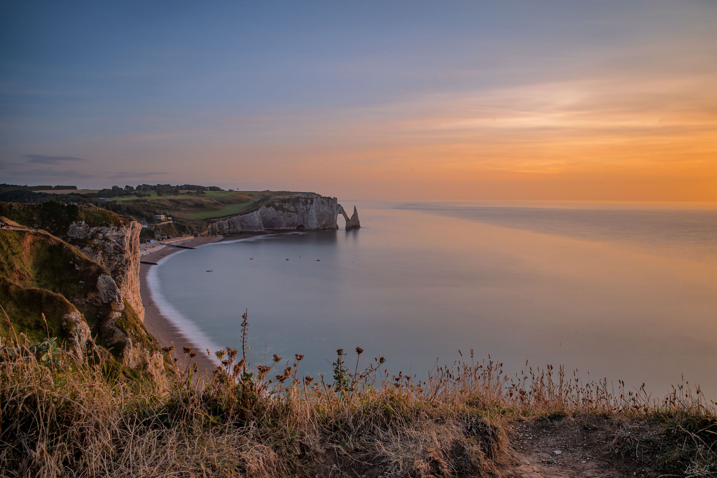 Tramonto su Etretat