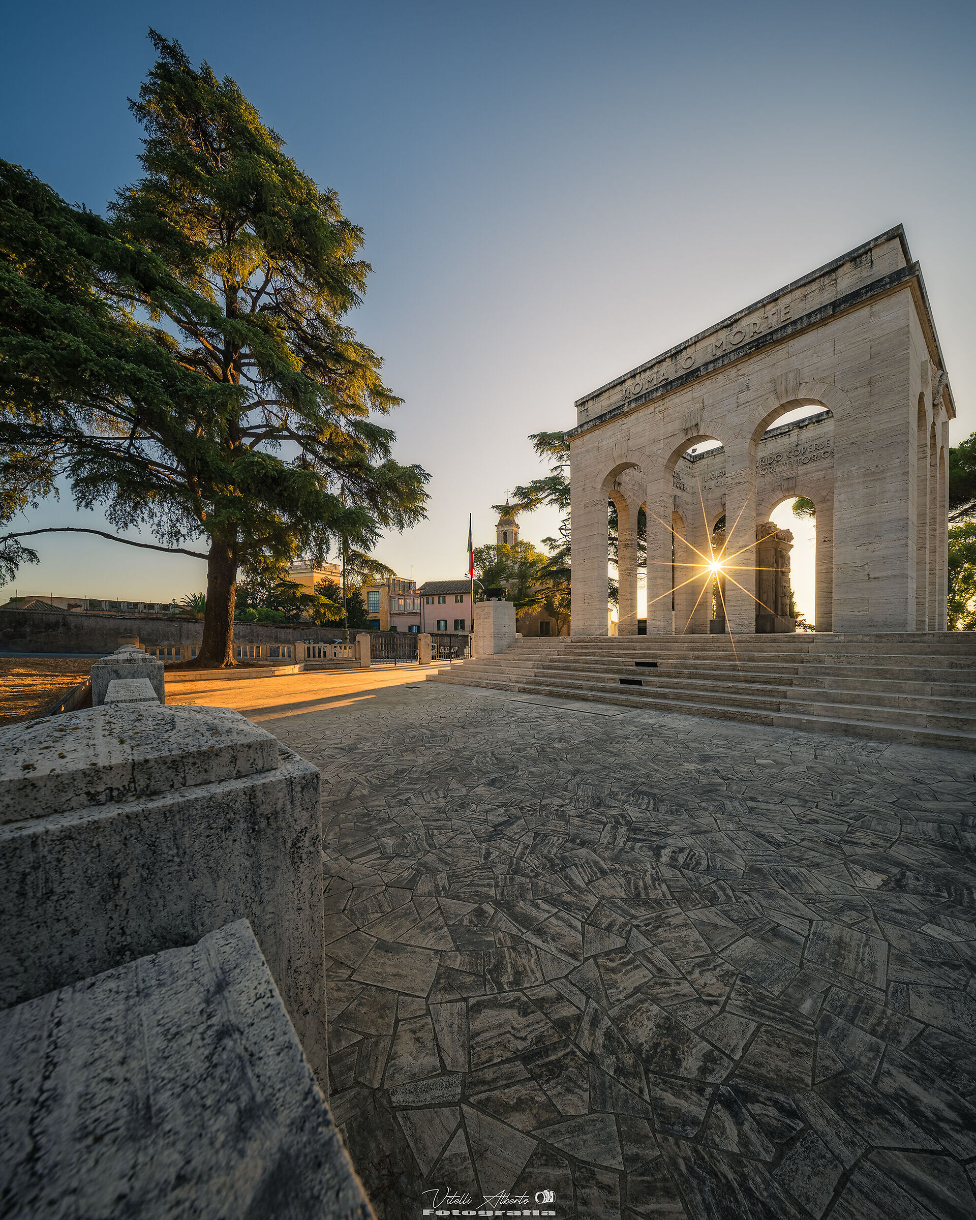 Sunrise over Garibaldi's Mausoleum