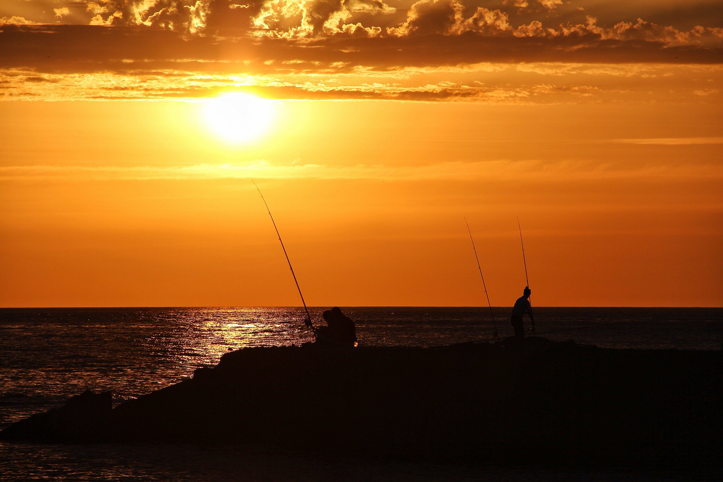 La pesca... al tramonto