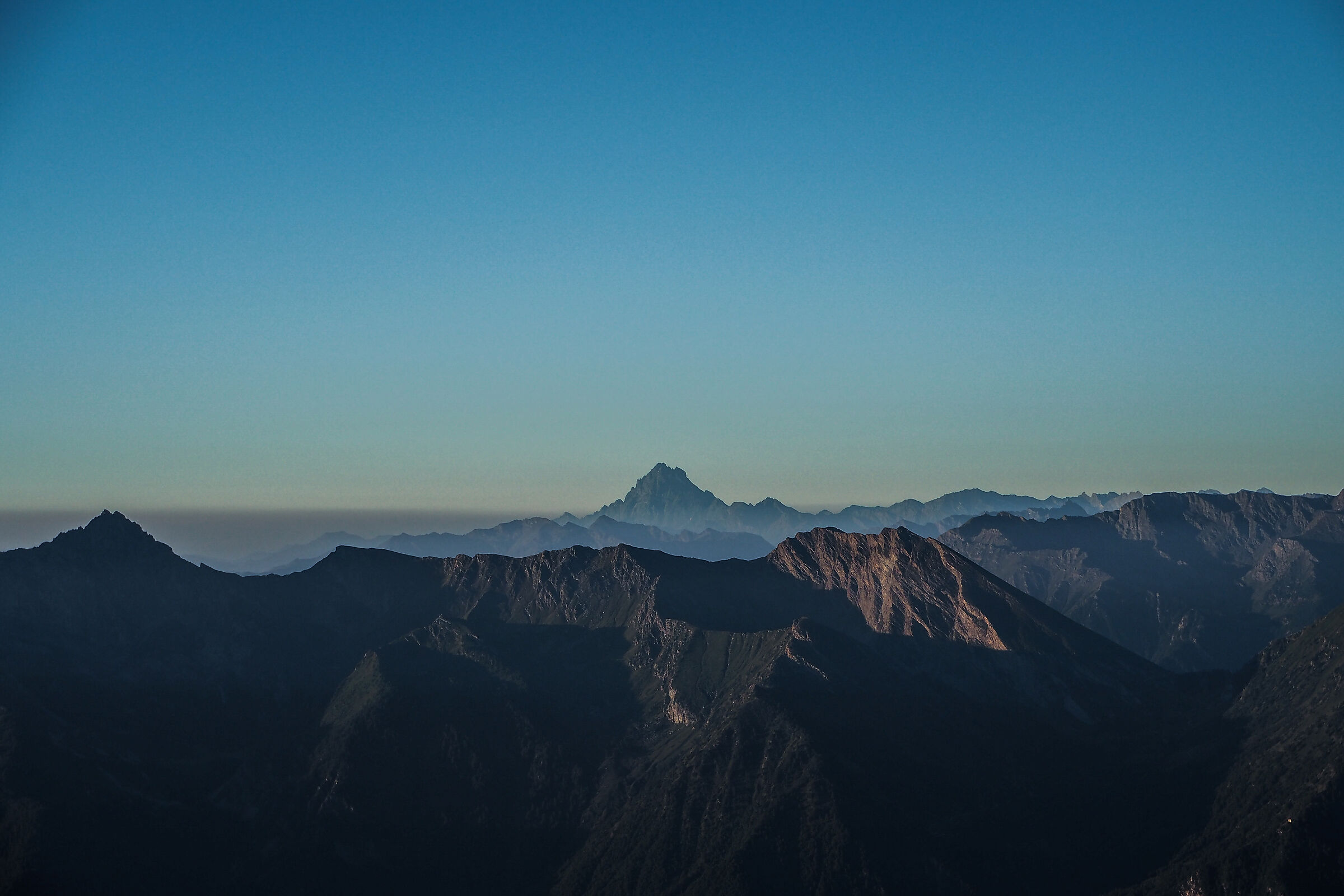 Monviso from the Ca d'Asti refuge