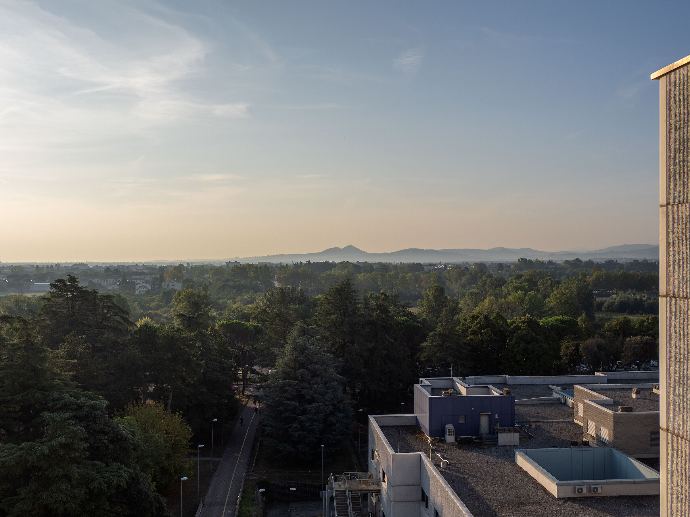 Paesaggio dall'ospedale