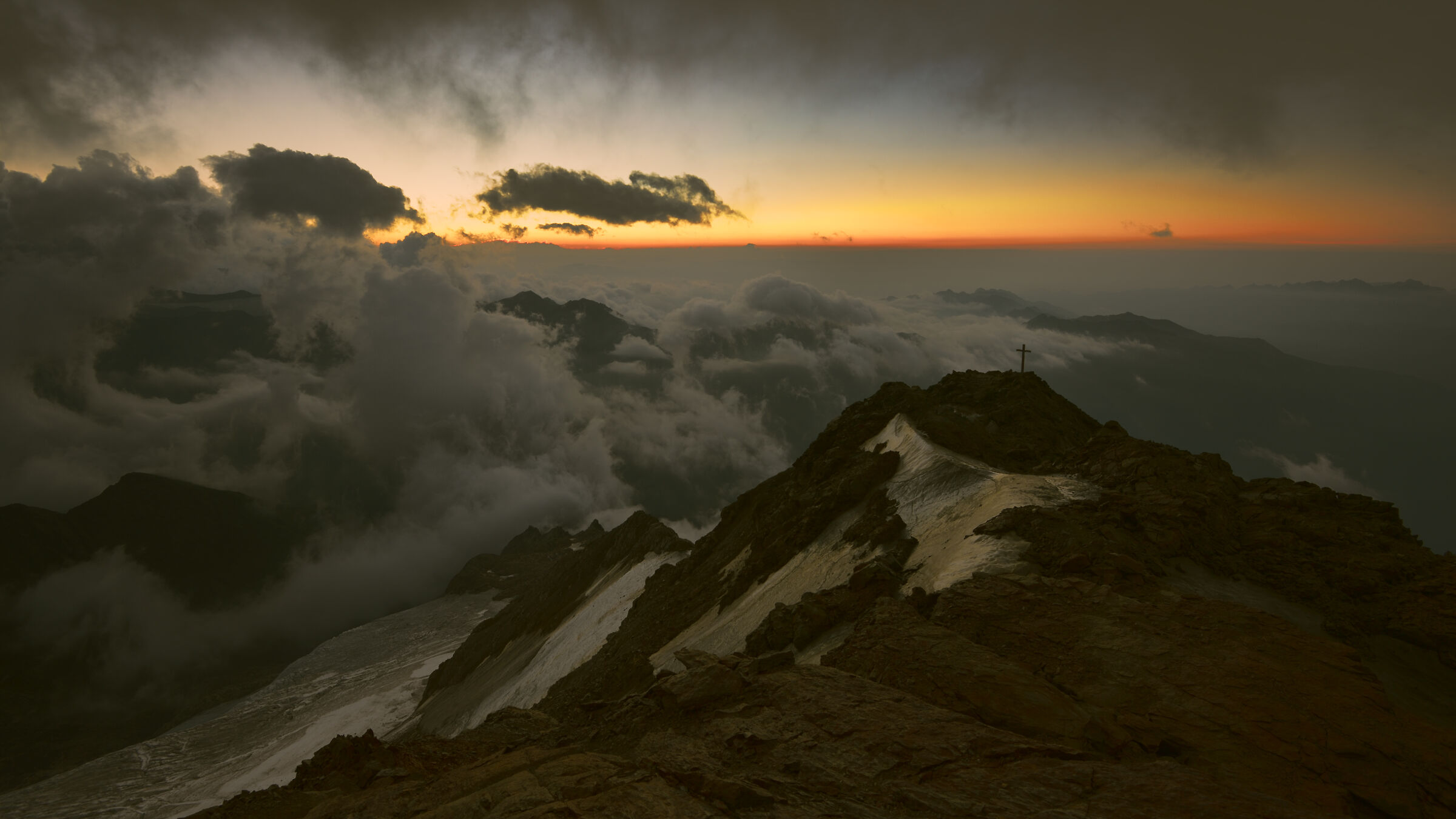 Sunrise at high altitude