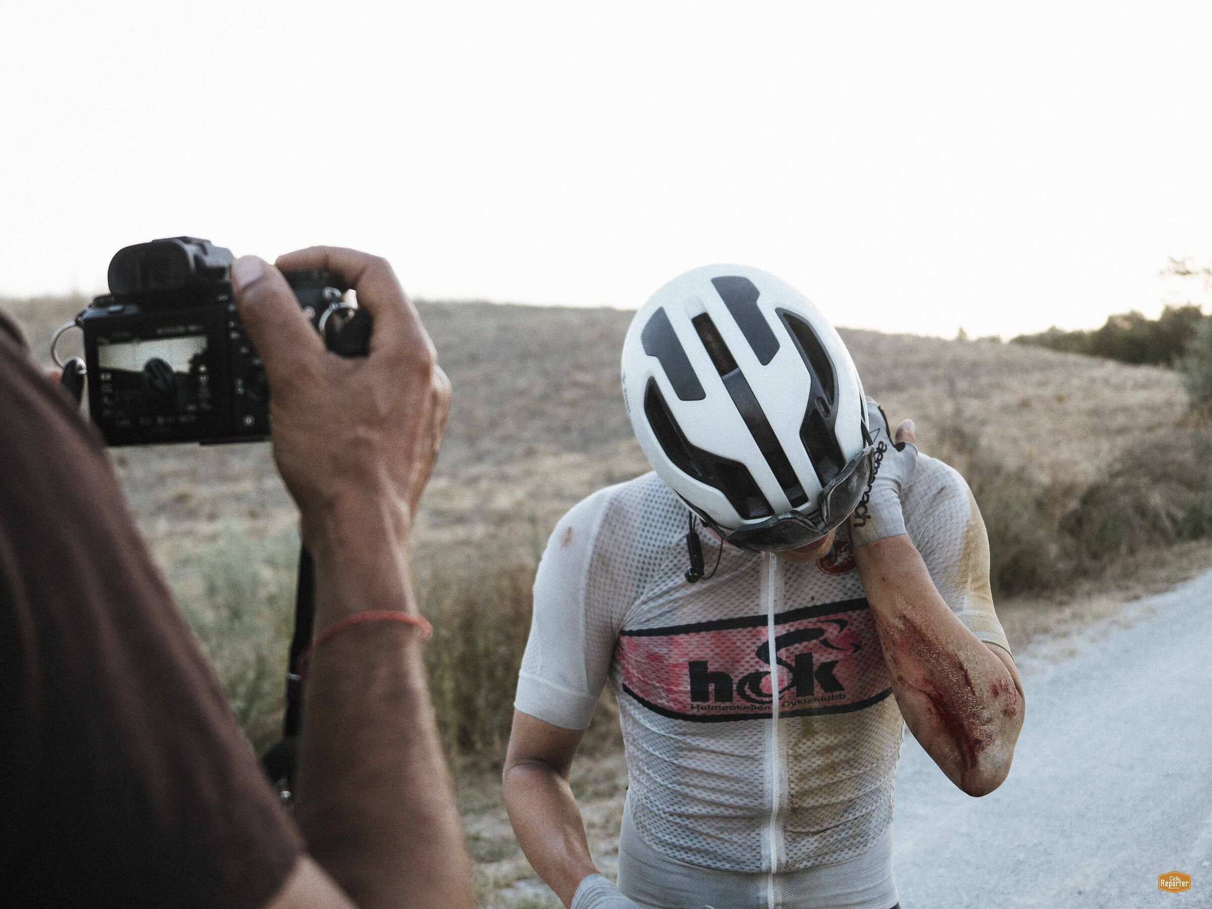 Via Race - Eivind crashes, Asciano