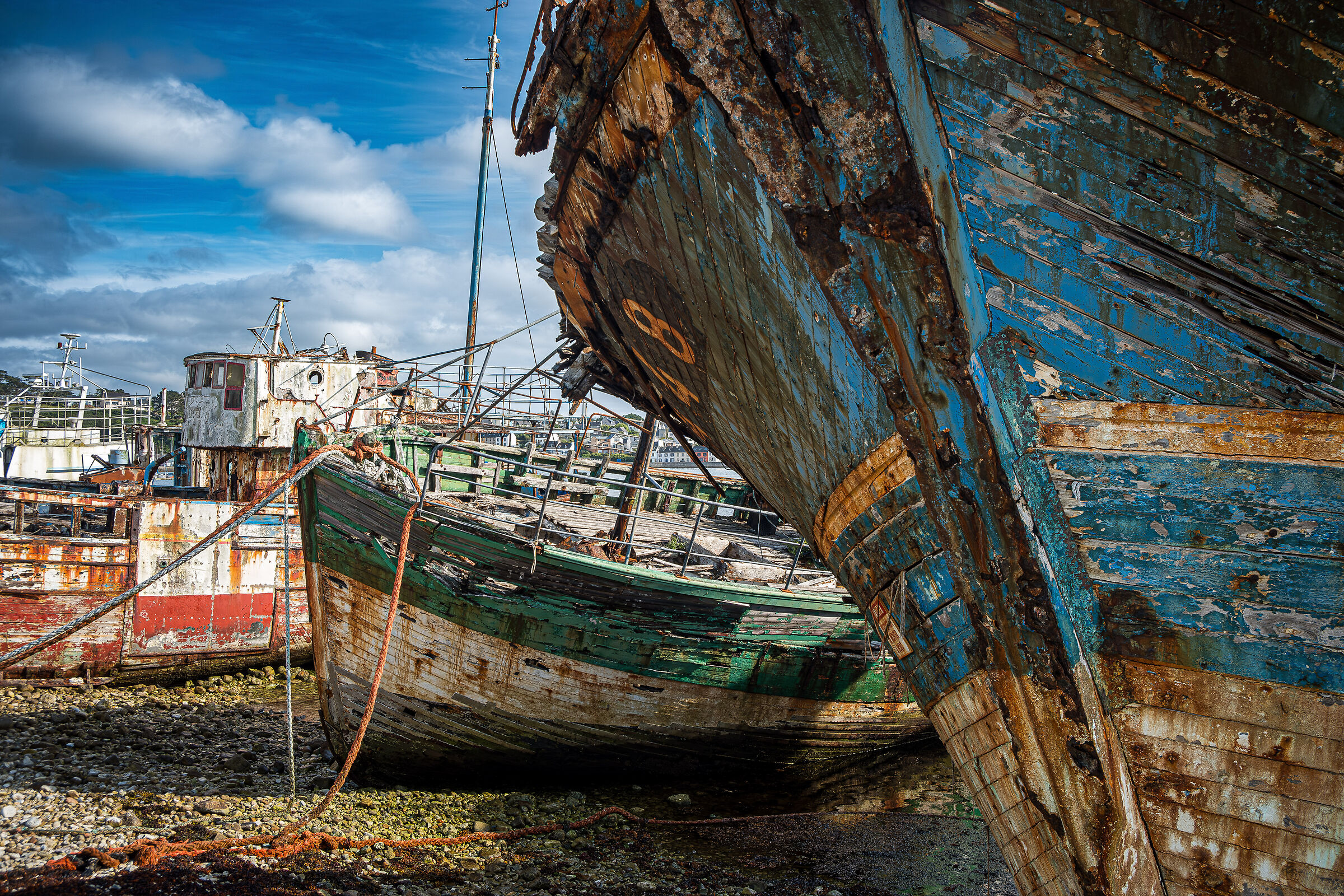 Boat cemetery in Camaret sur Mer