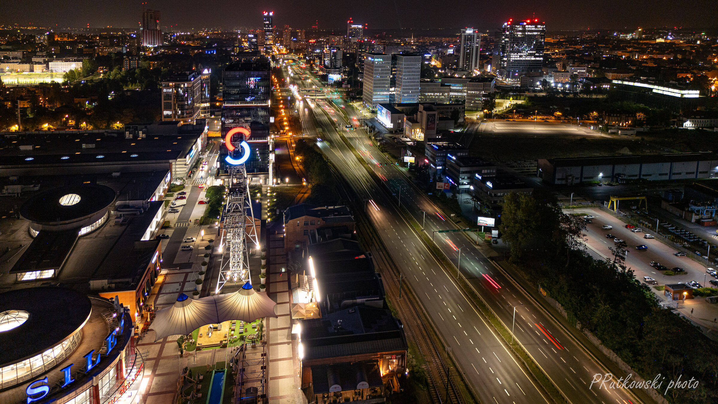 Miasto Katowice, Polska, noc?.