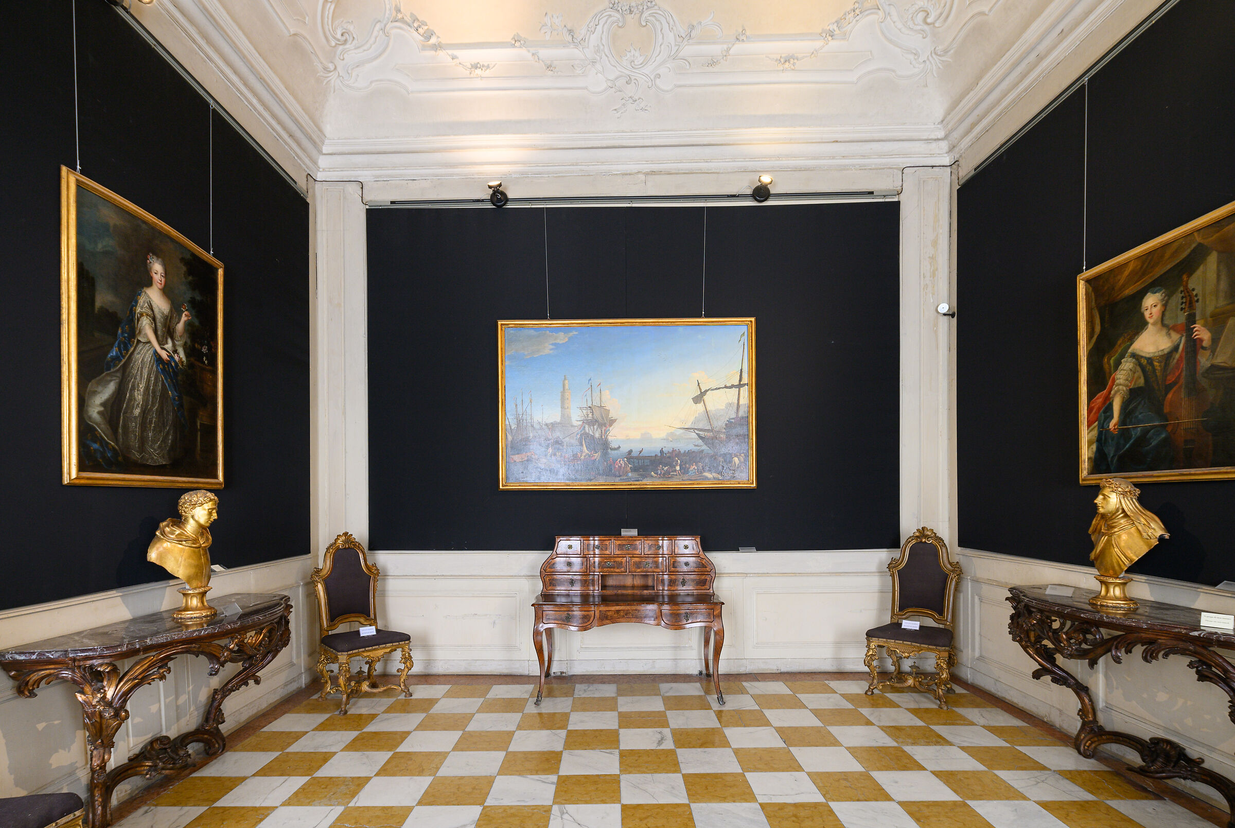 Sala con i ritratti di Maria Luisa d'Austria