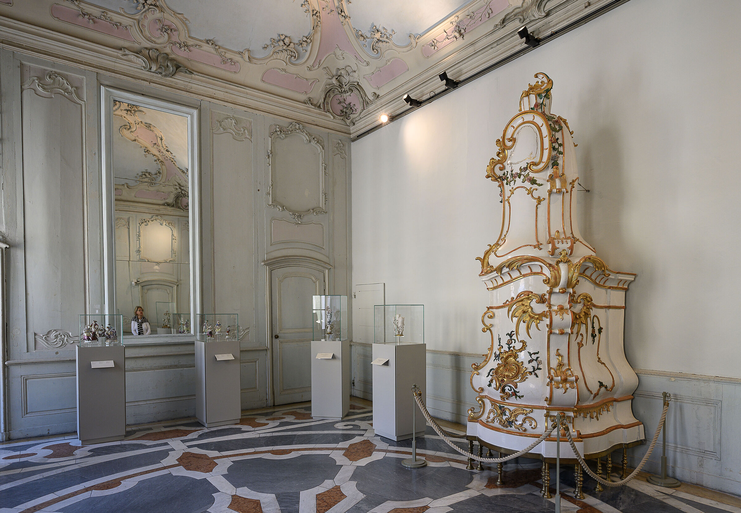 Sala con riscaldamento d'epoca