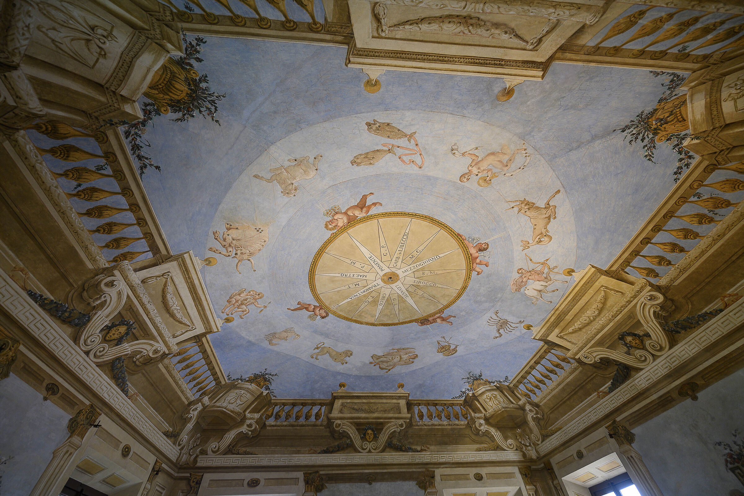 Il soffitto dell'osservatorio astrologico
