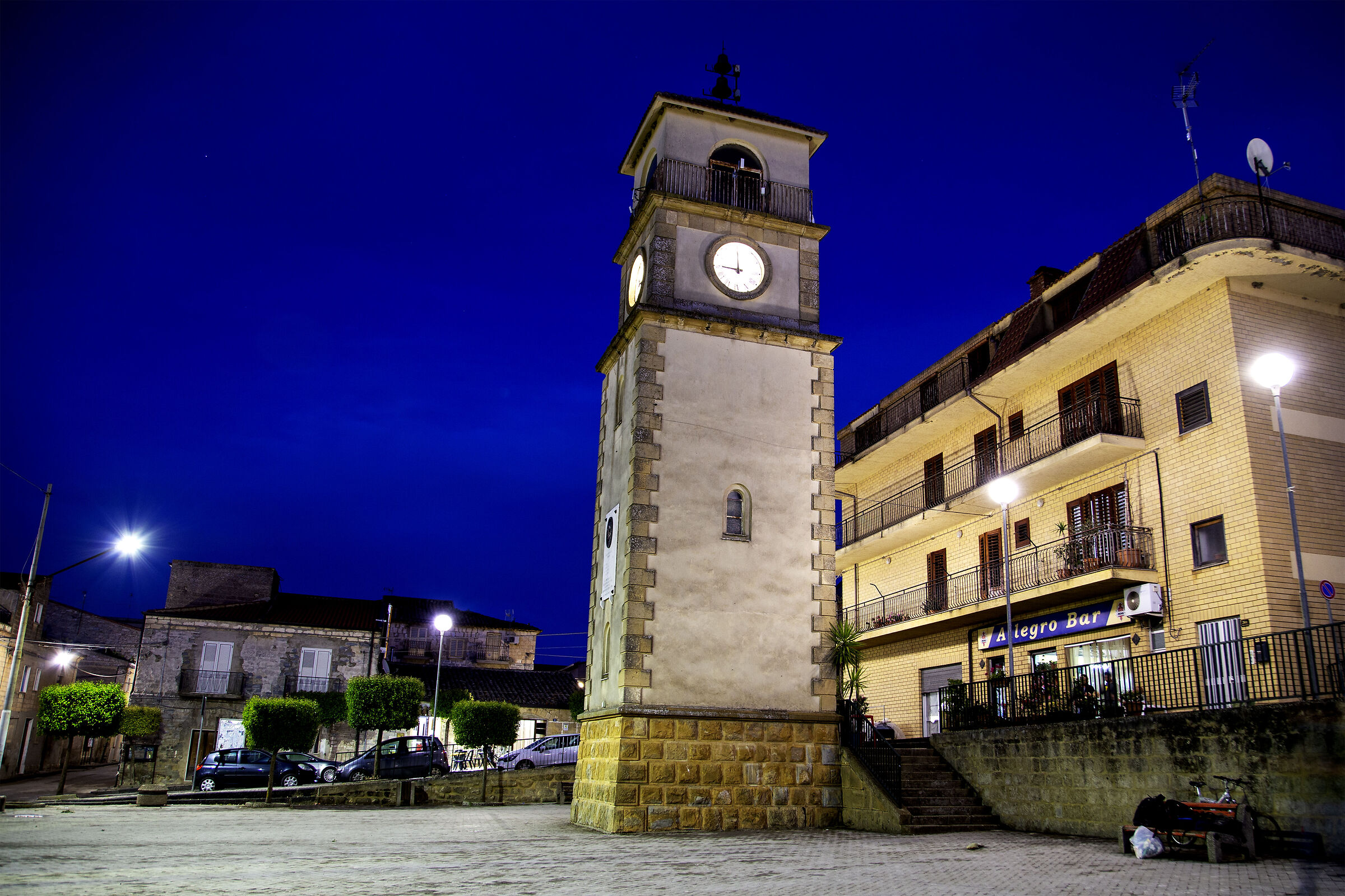 Villapriolo at the blue hour