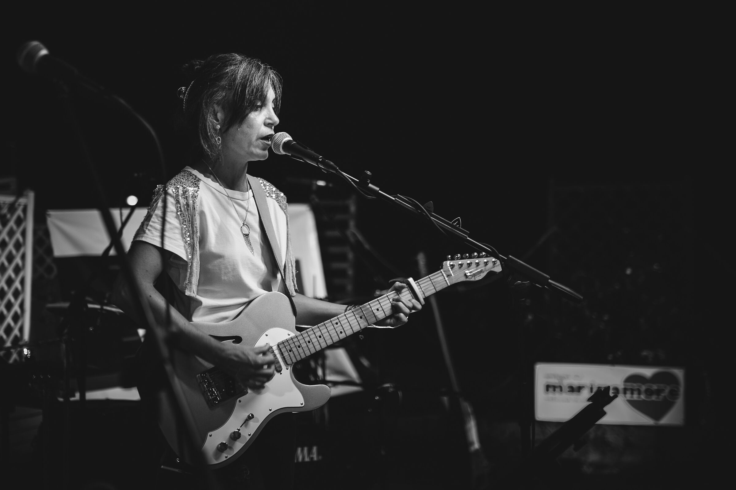 On stage