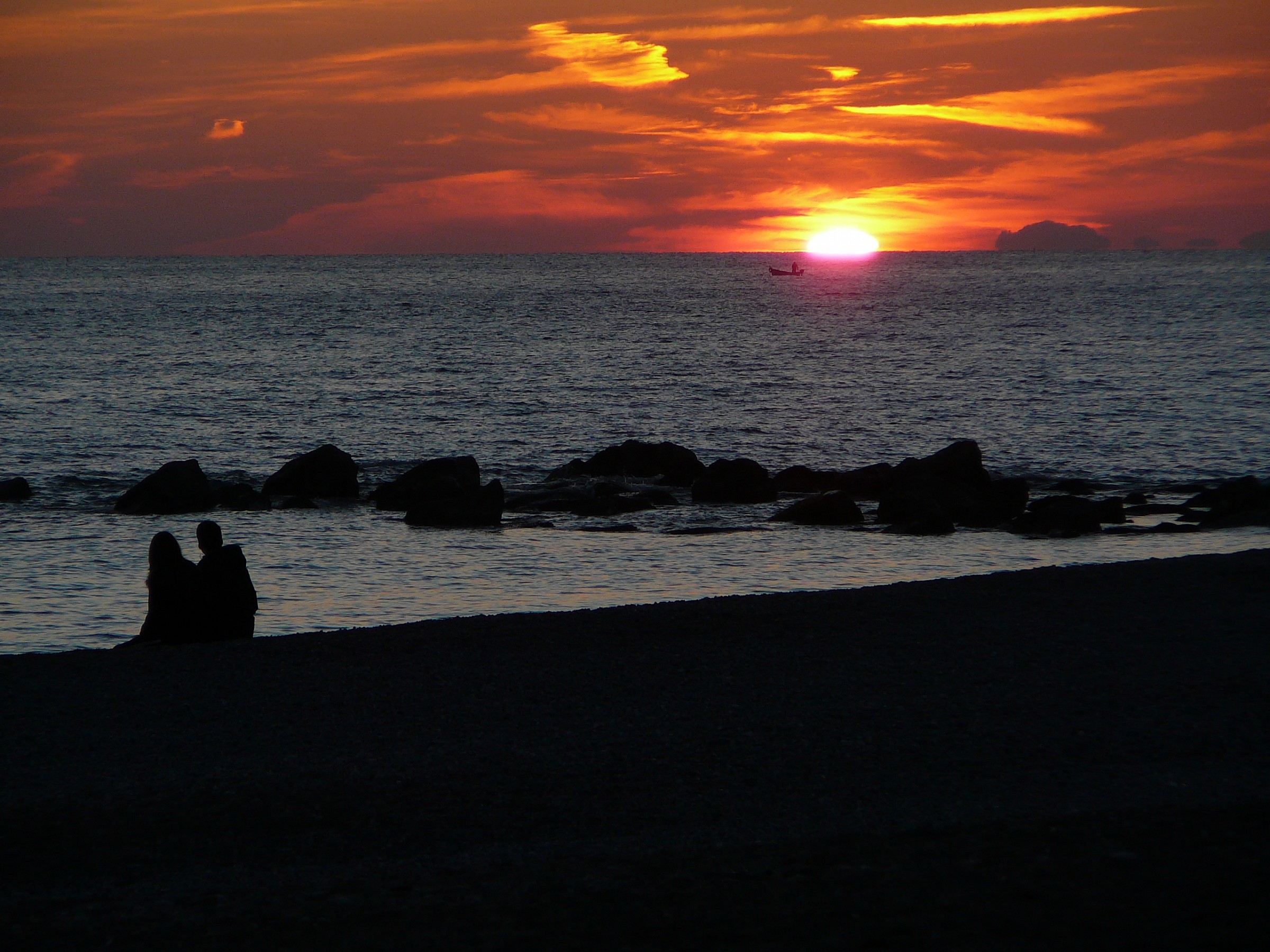 sunset in Bordighera