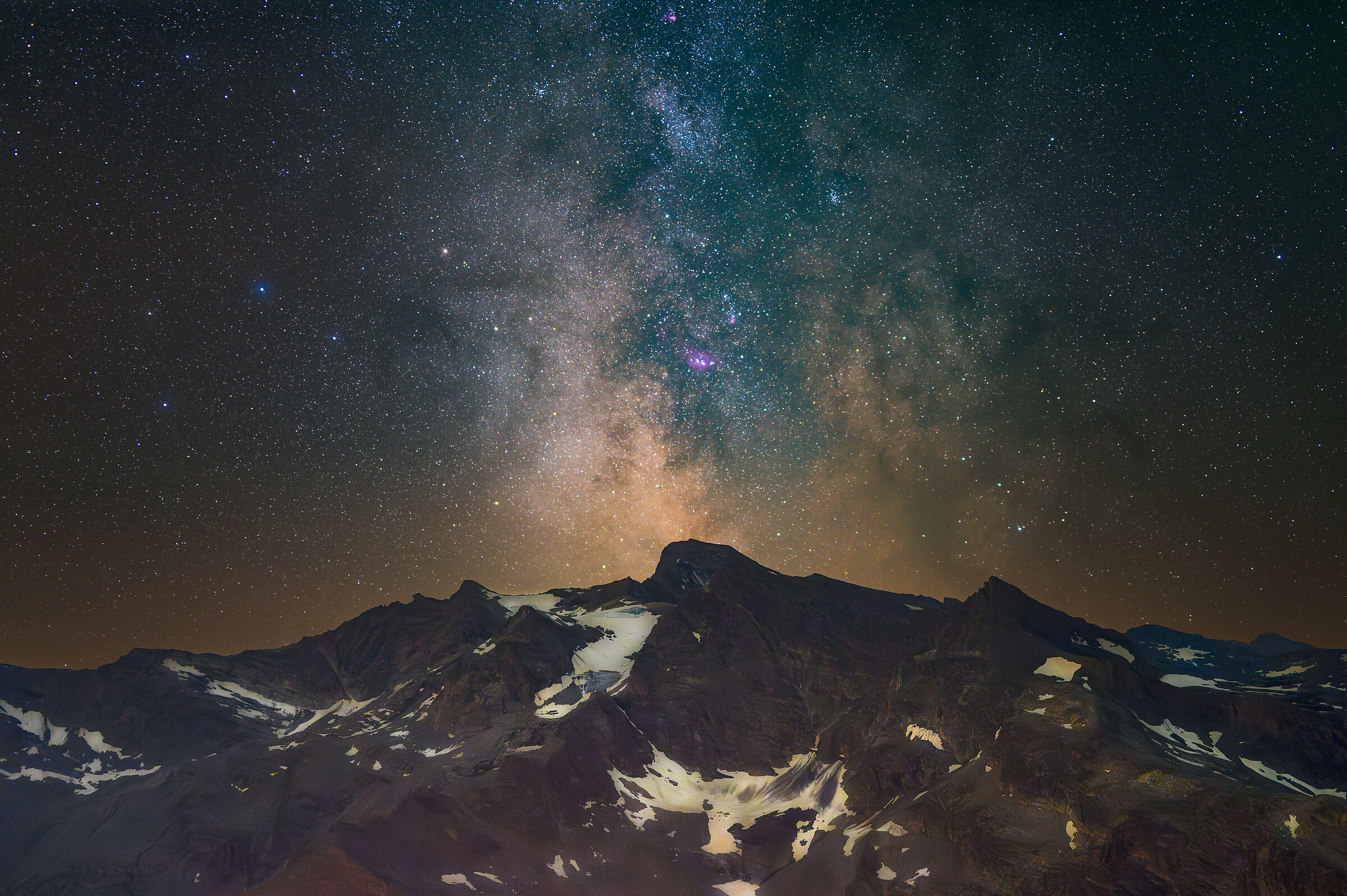 Grand Aiguille Rousse by night