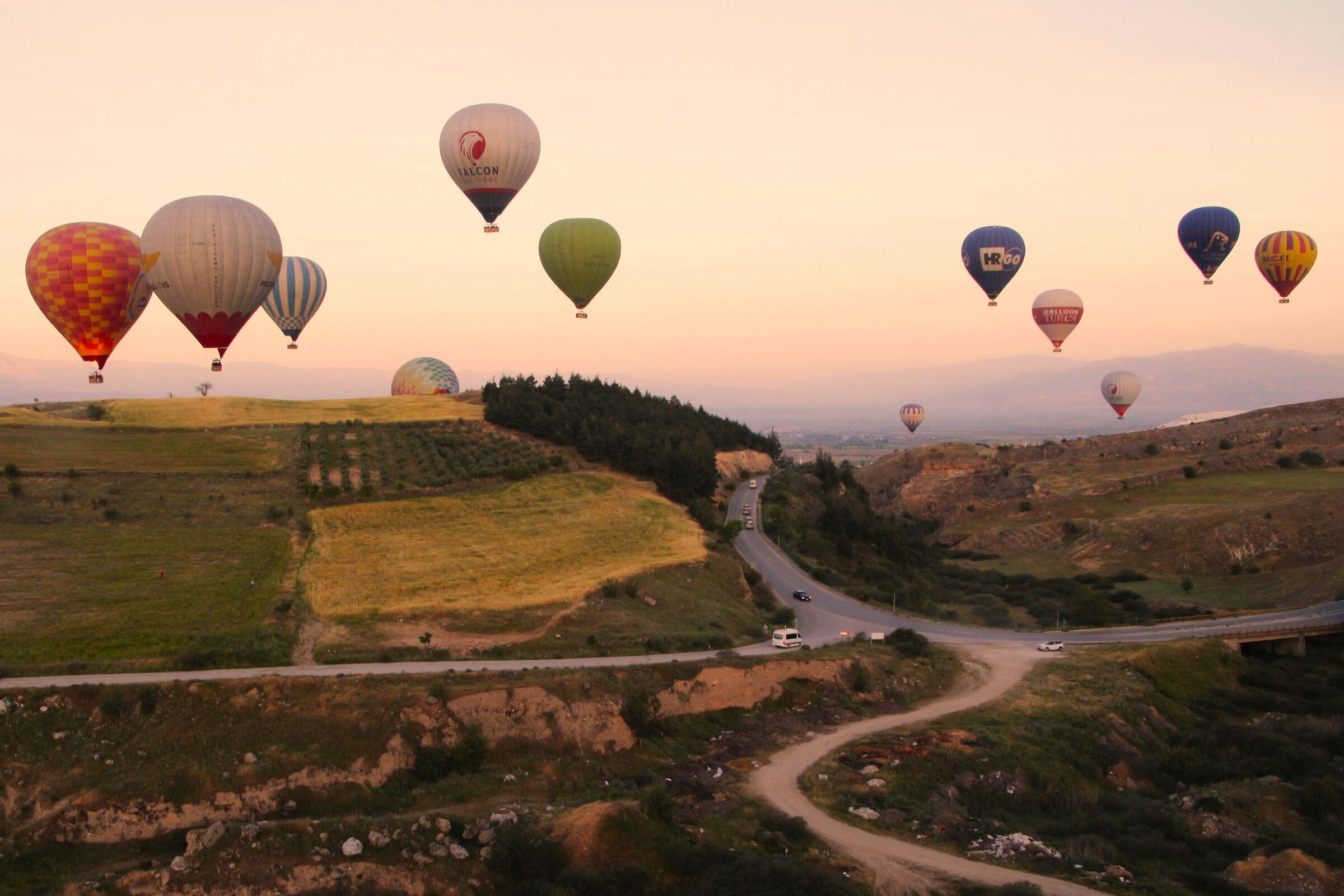 in volo su Pammukale