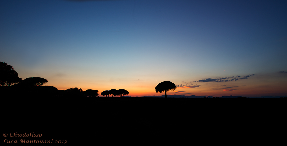 Tramonto all'Uccellina