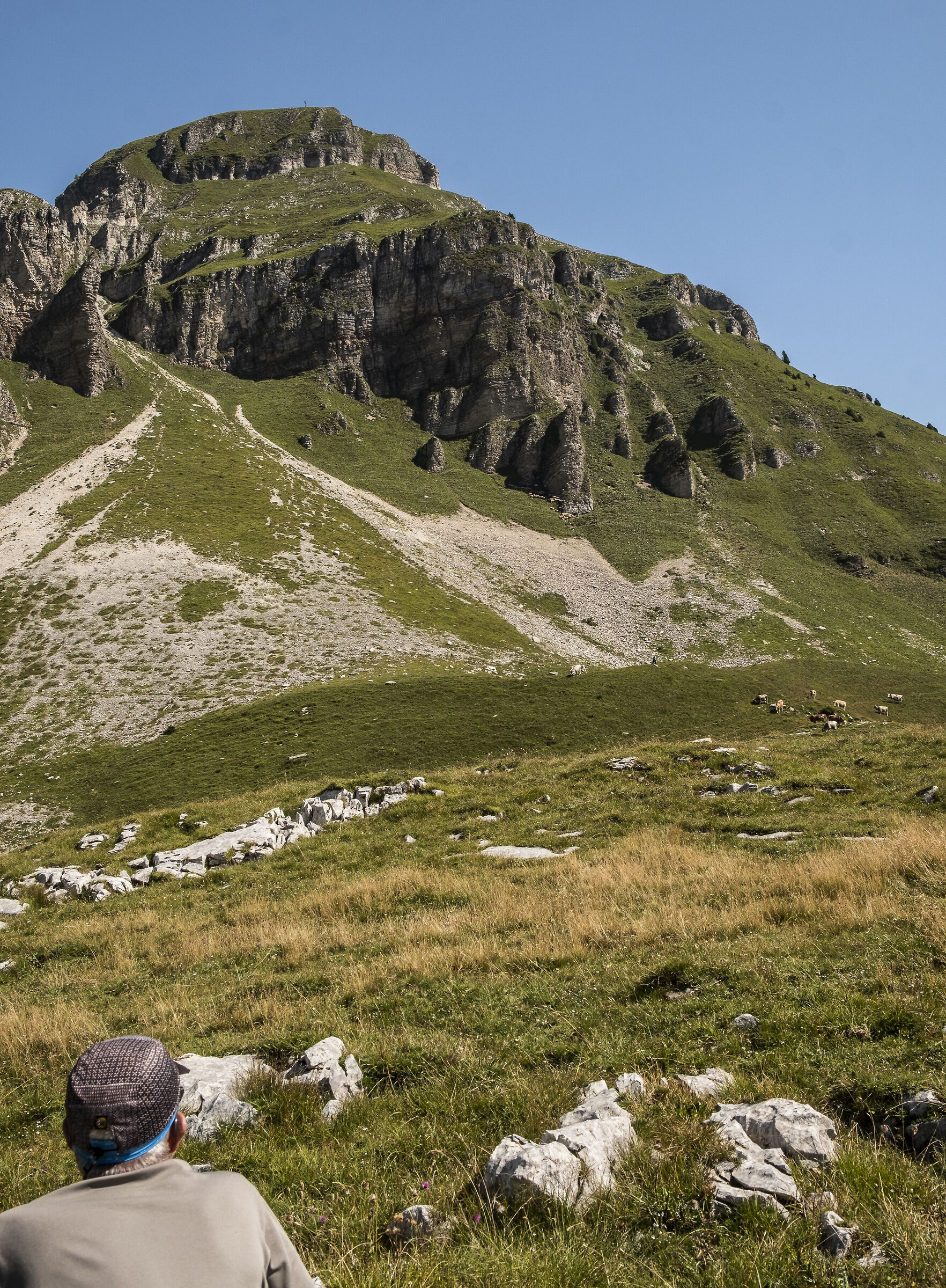 from the busa of the peaks of the Belluno Dolomites