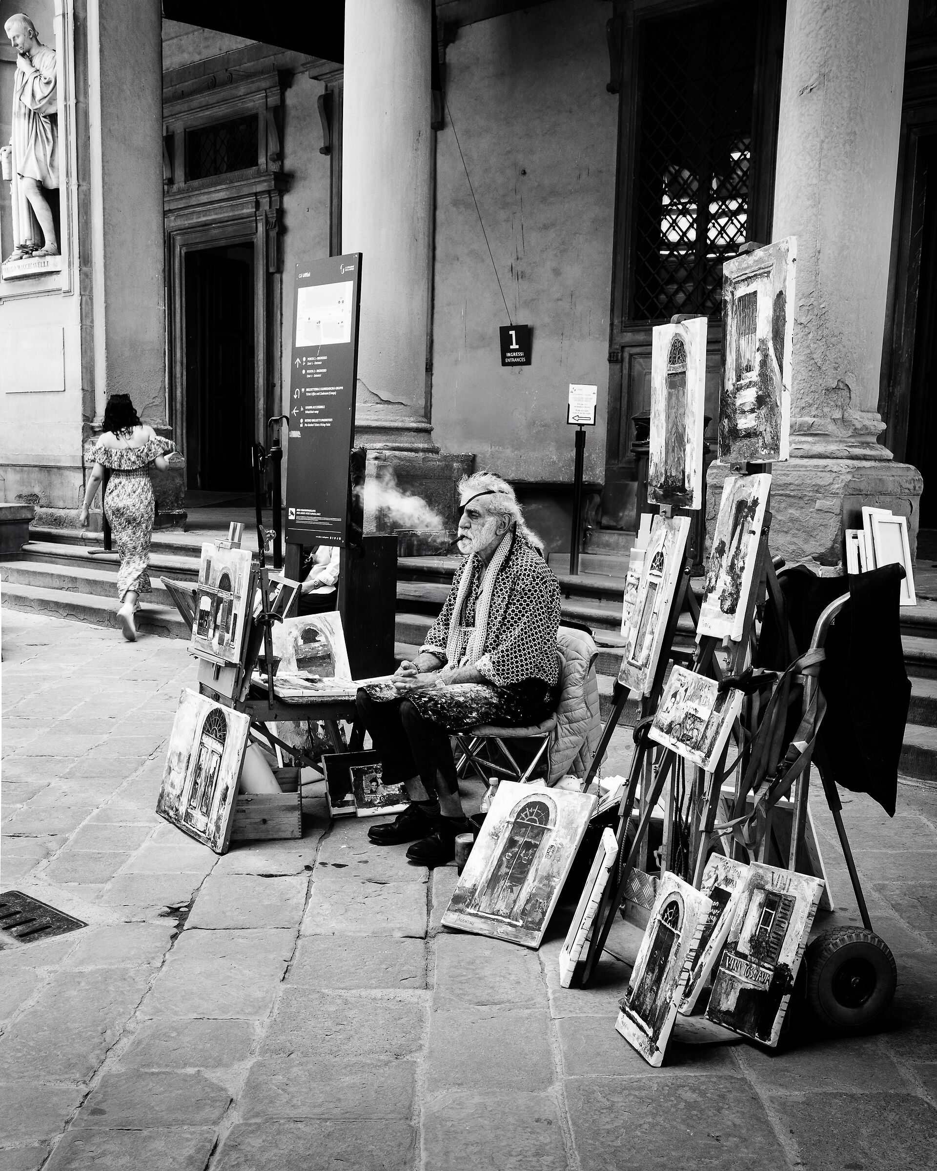 Nel momento in cui non sa più cosa fa, il pittore fa ...