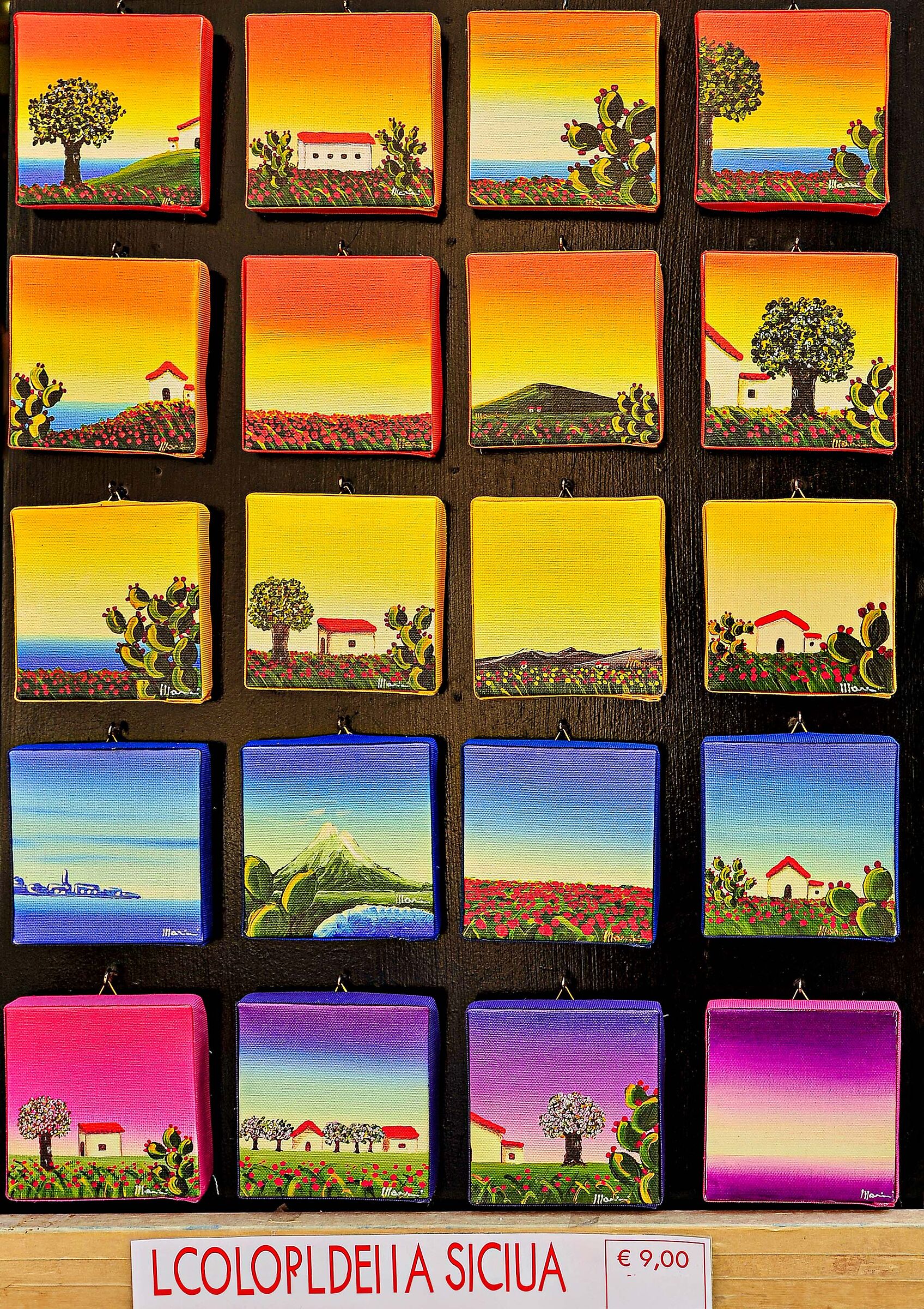 the colors of Sicily