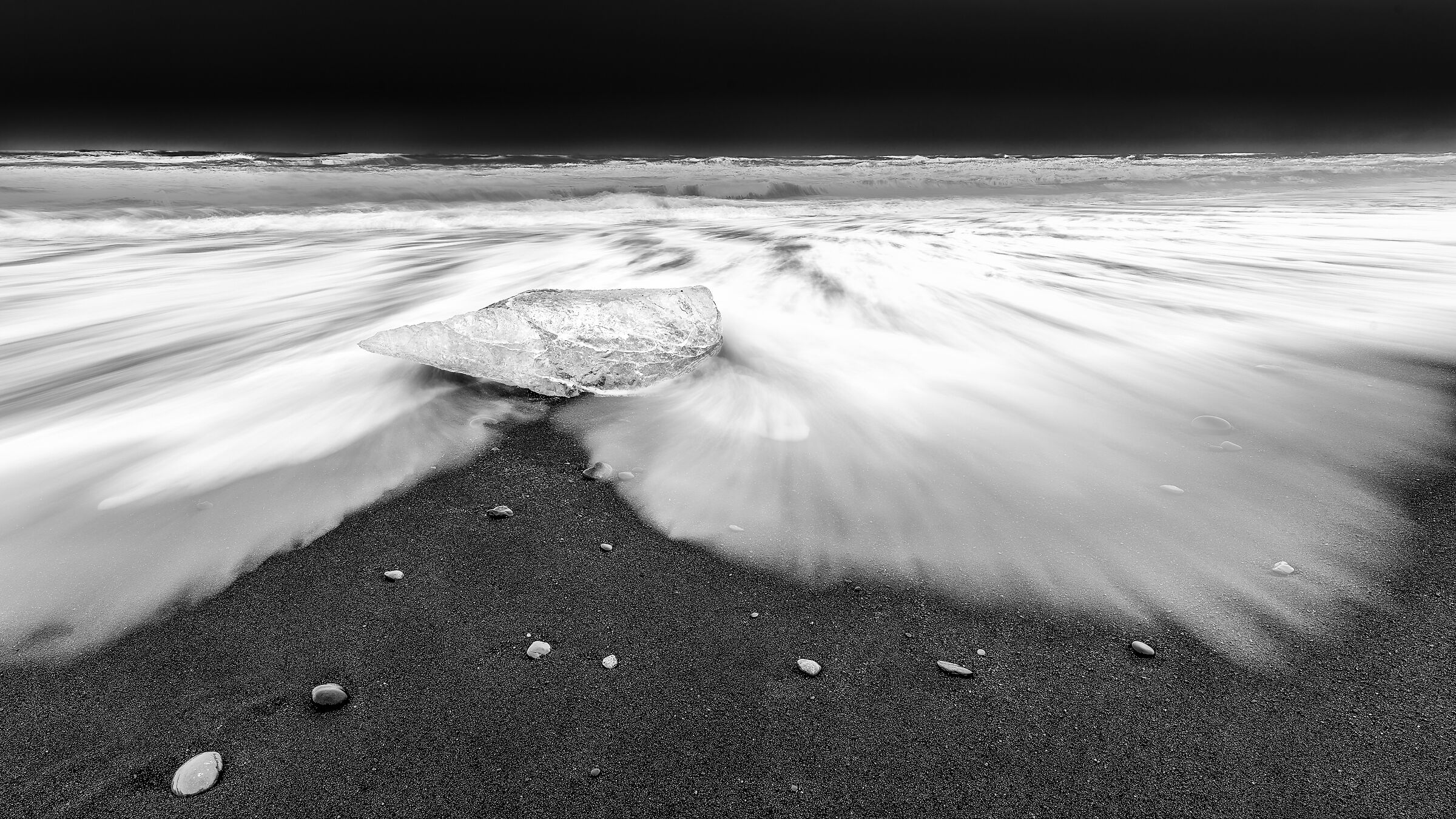 Diamond Beach b&w