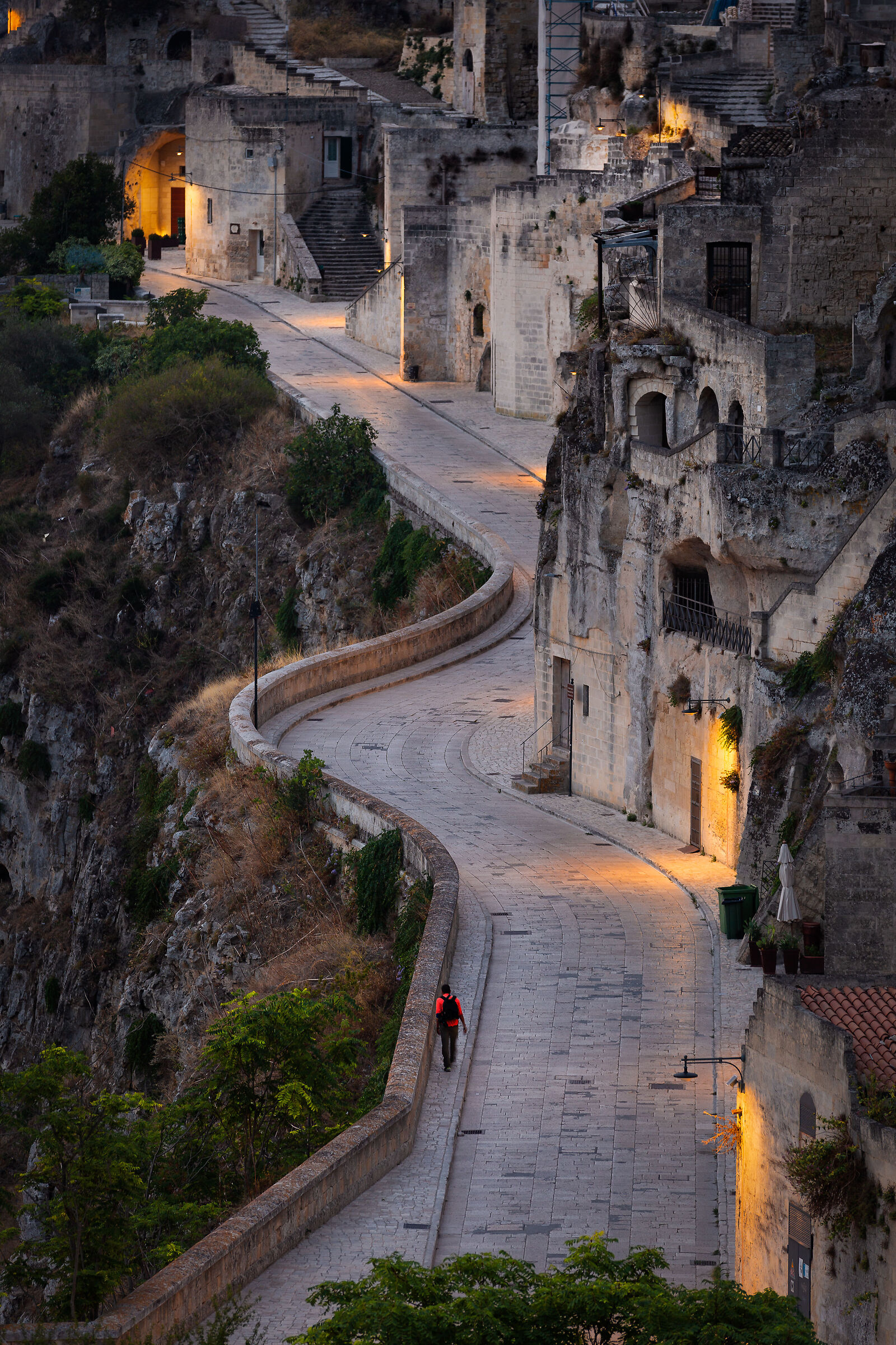Walking in the sunrise