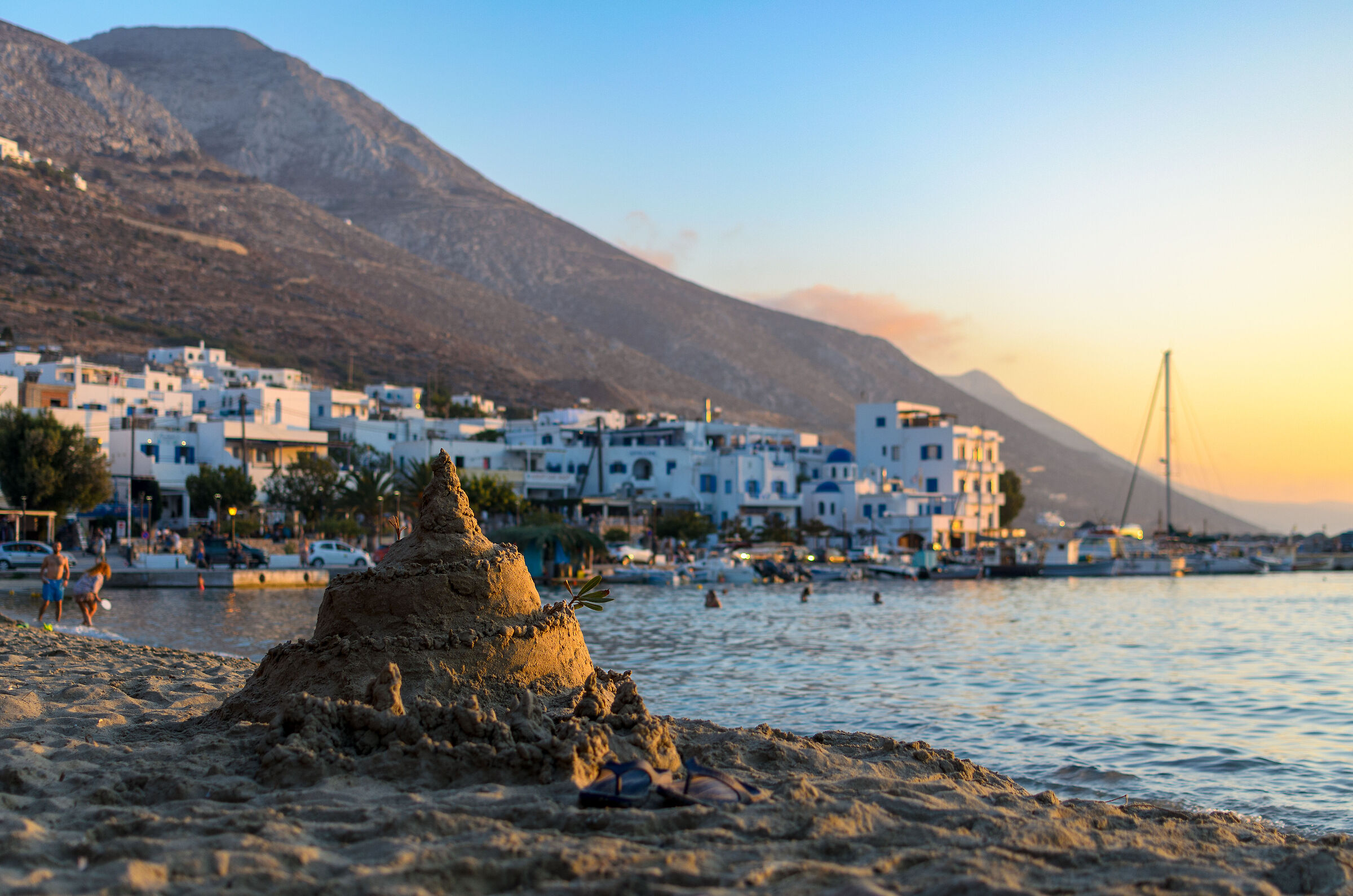 Sand castle in Amorgos