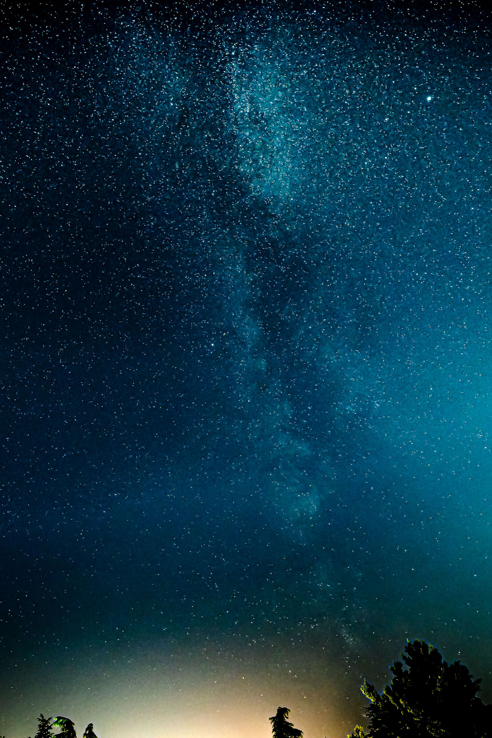 Milky Way from the terrace of the house