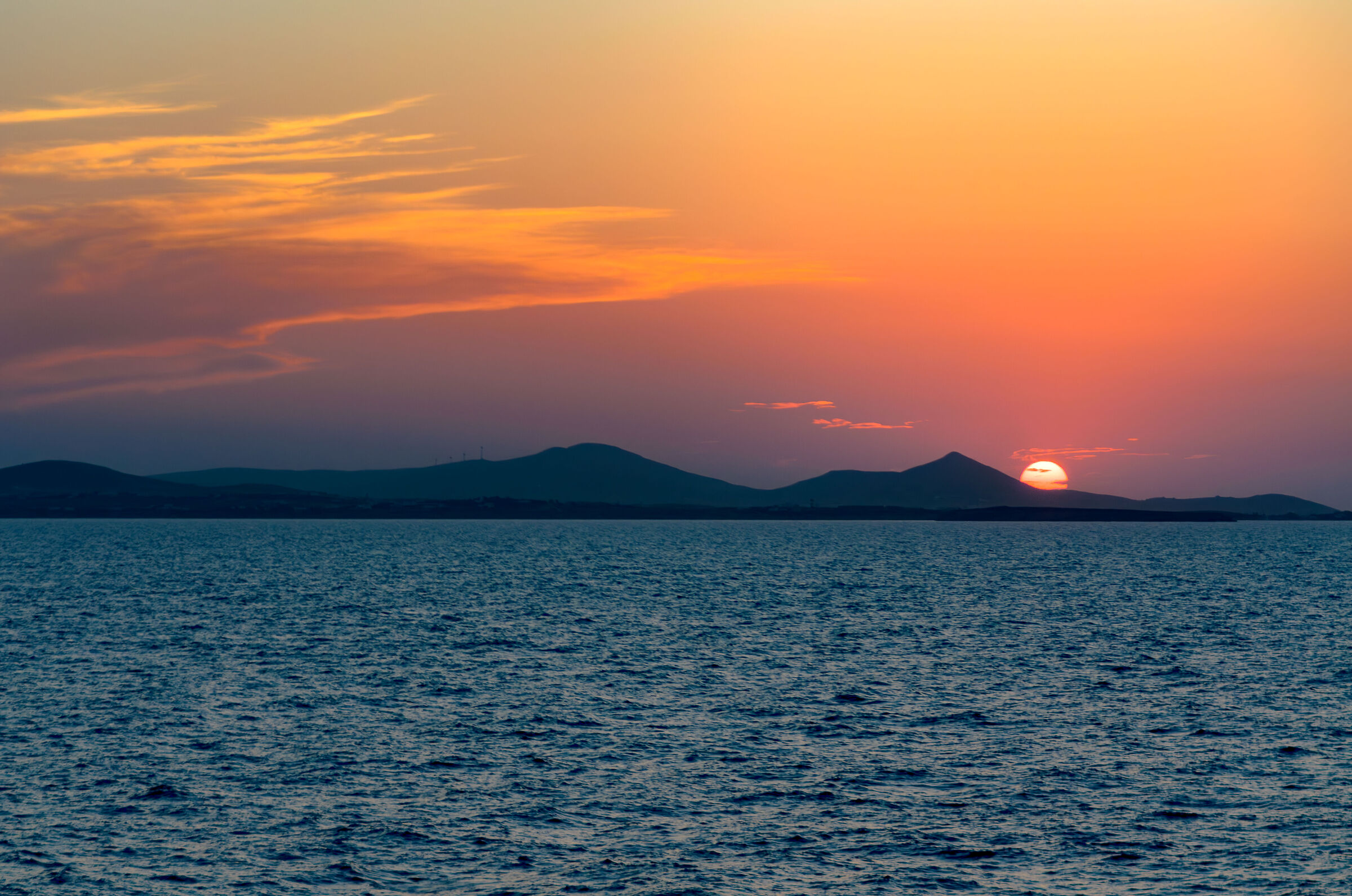 Sunset in Naxos