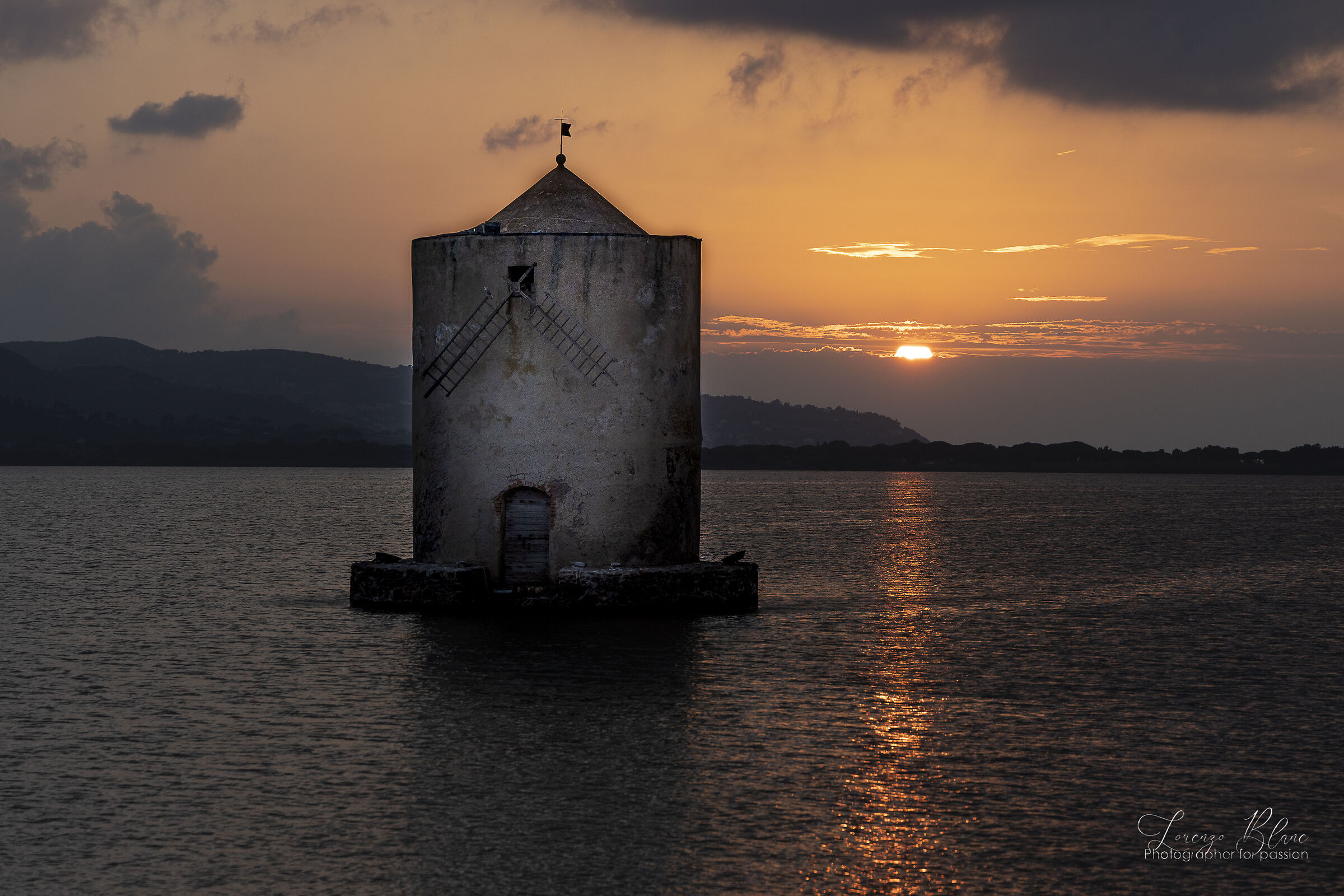Tramonto a Orbetello (GR)