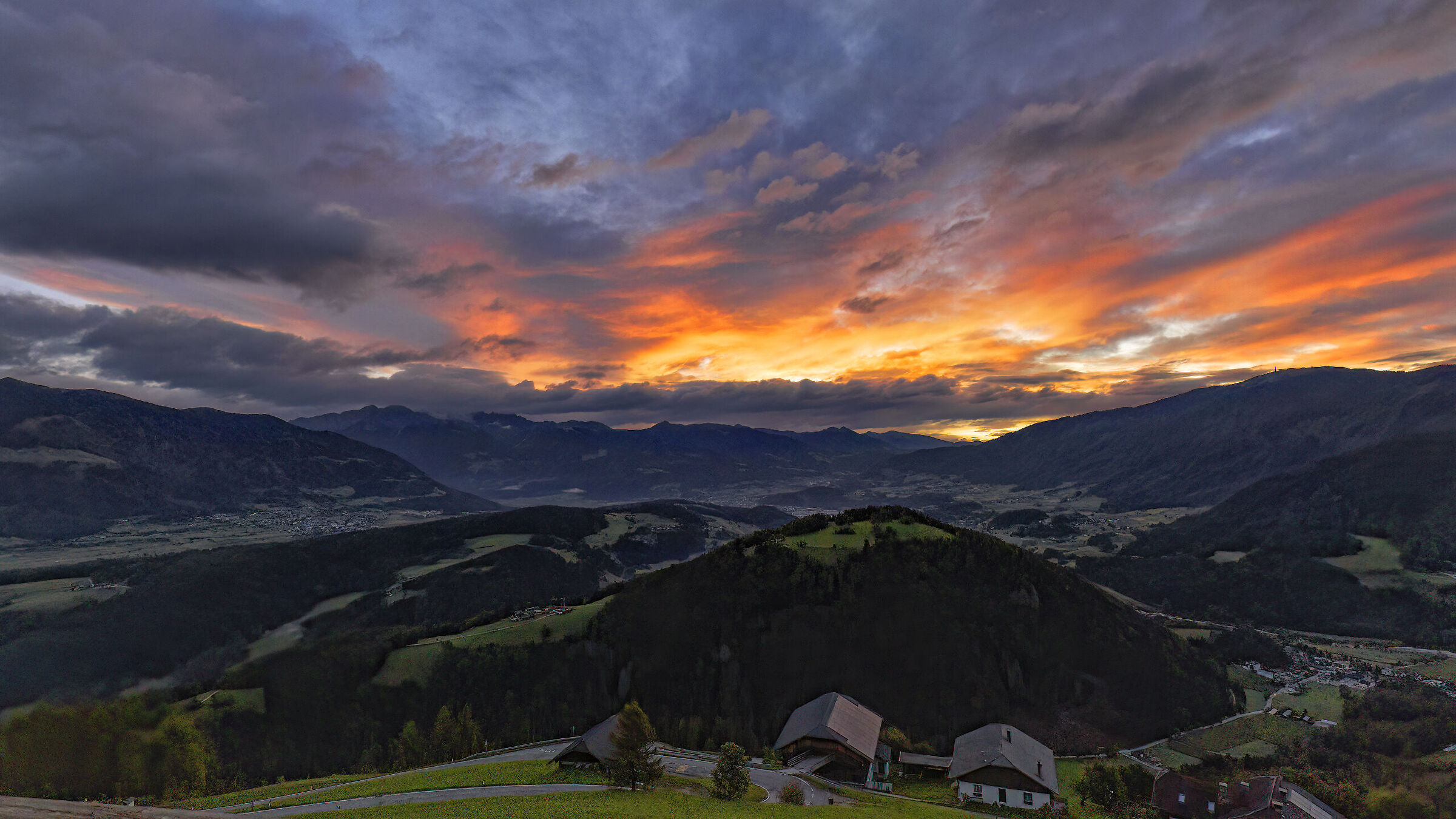 Sunrise over the Puster Valley