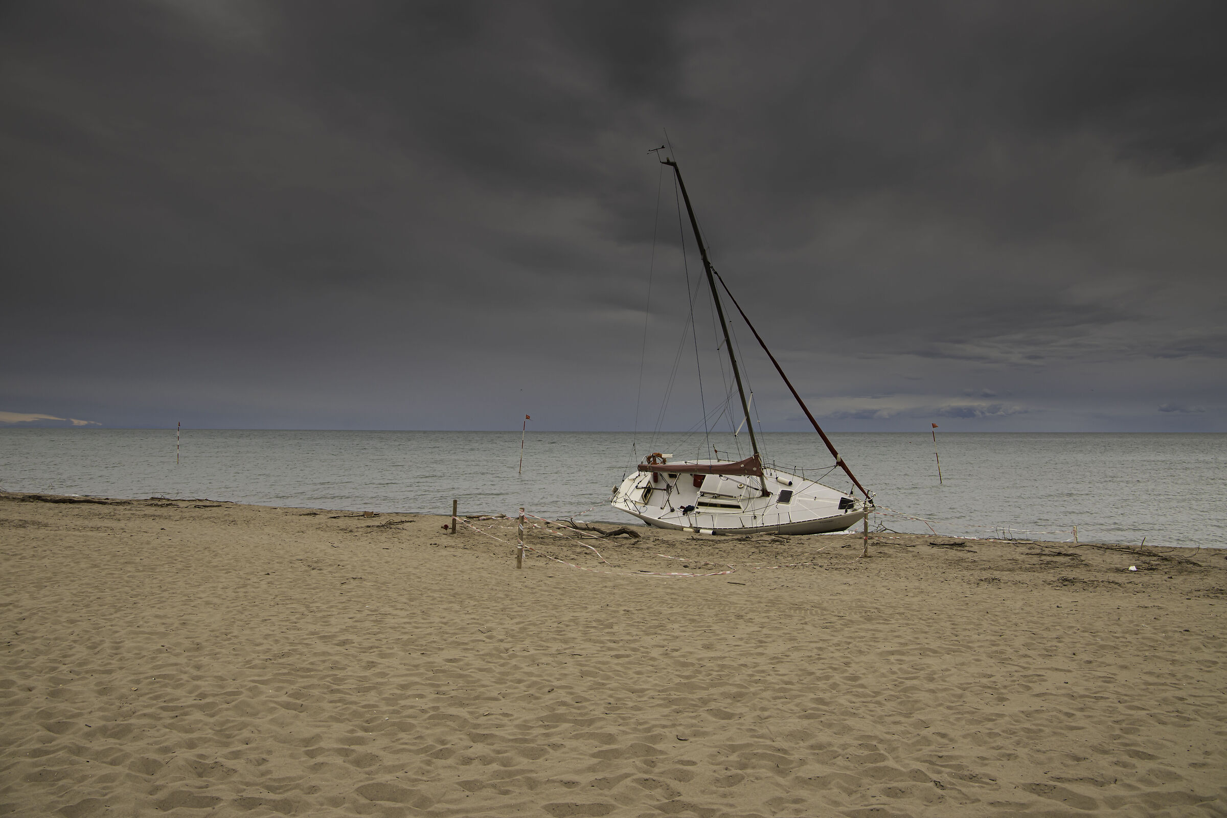 la barca spiaggiata!