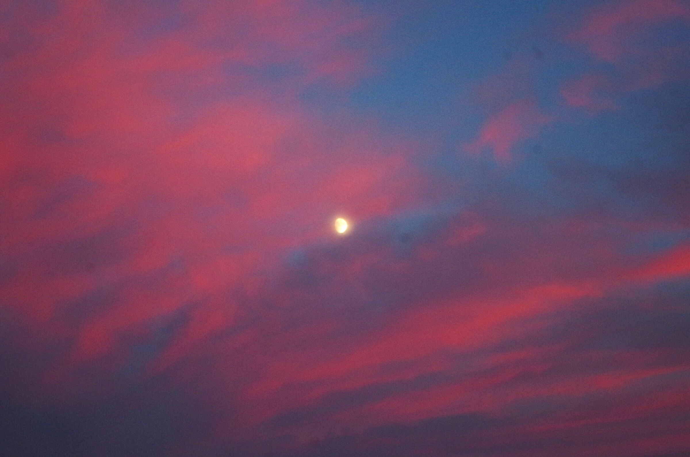 And the sunset came