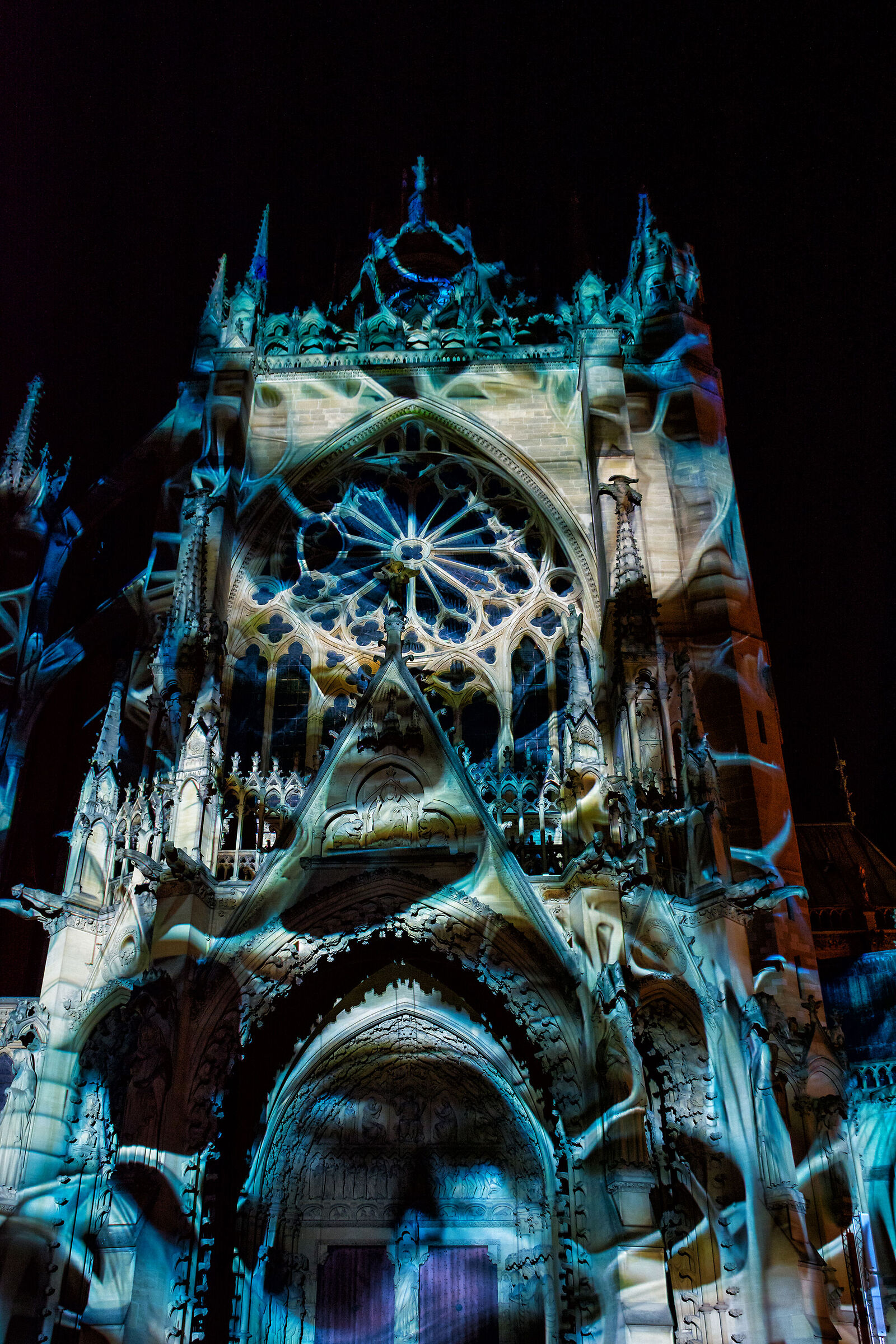 Giochi di luce sulla cattedrale di Metz