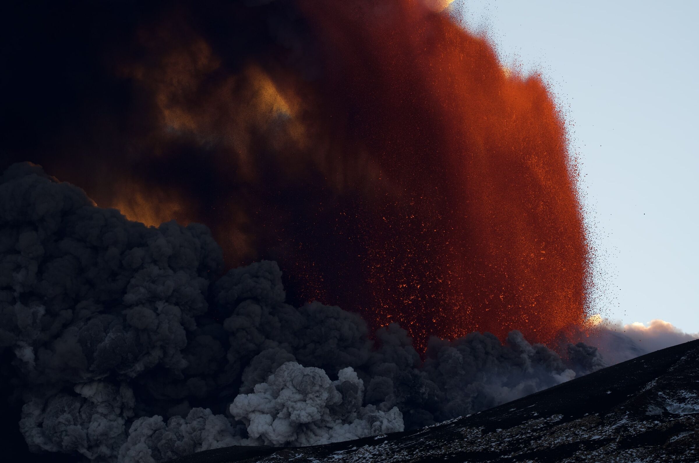 Just started the eruption!