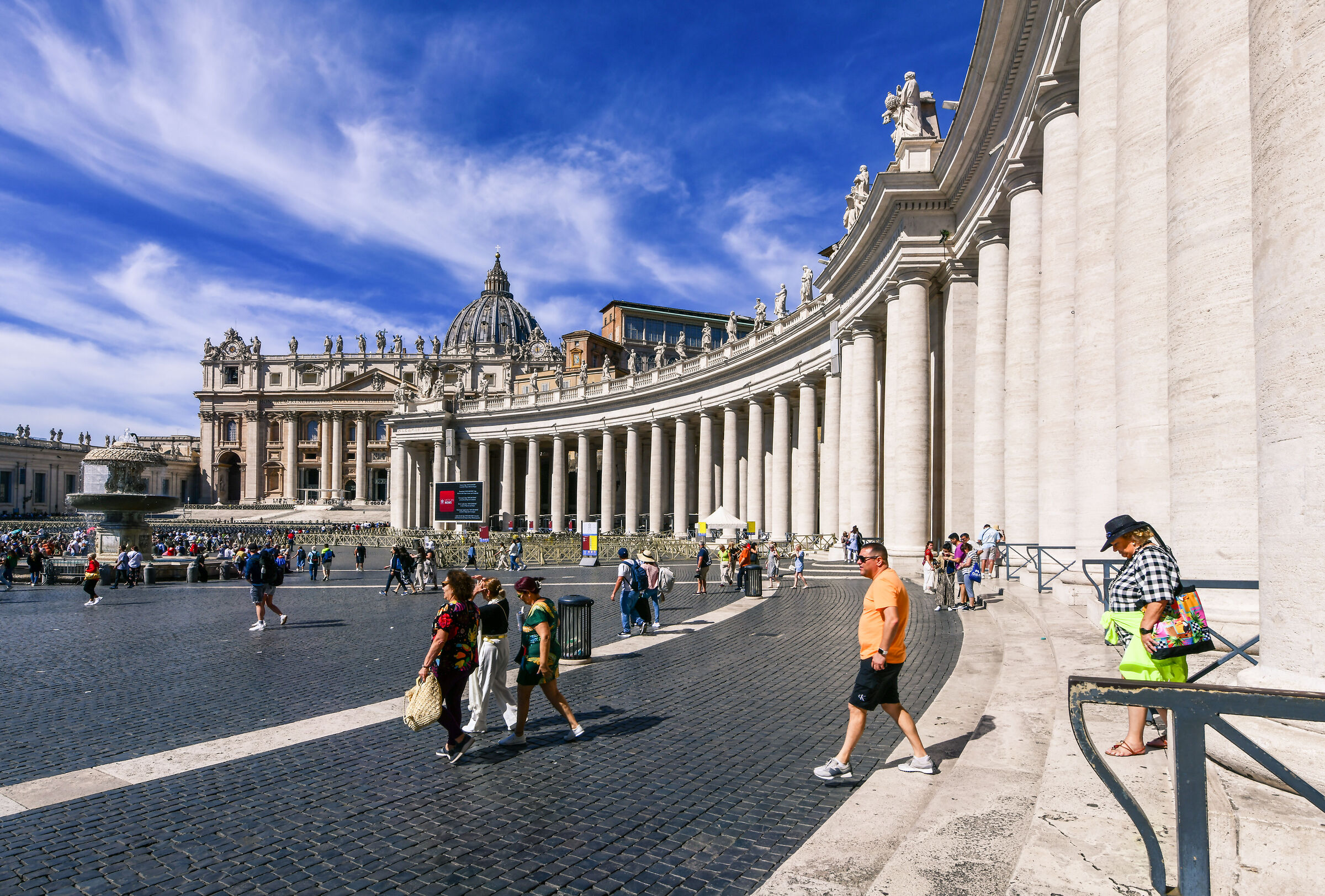 50% of St. Peter's Square