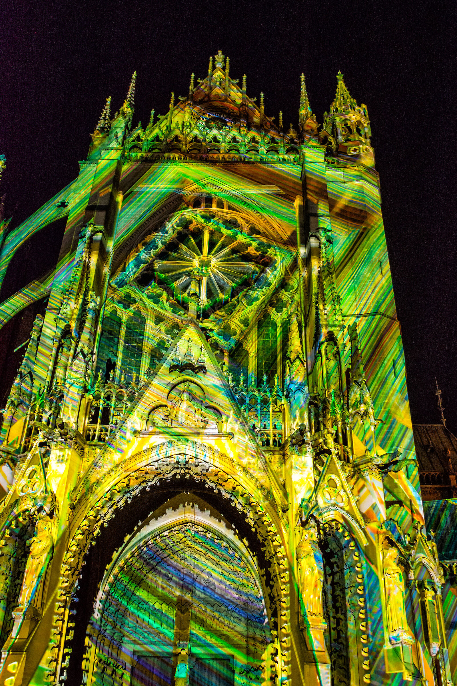 Giochi di luce sulla cattedrale di Metz2