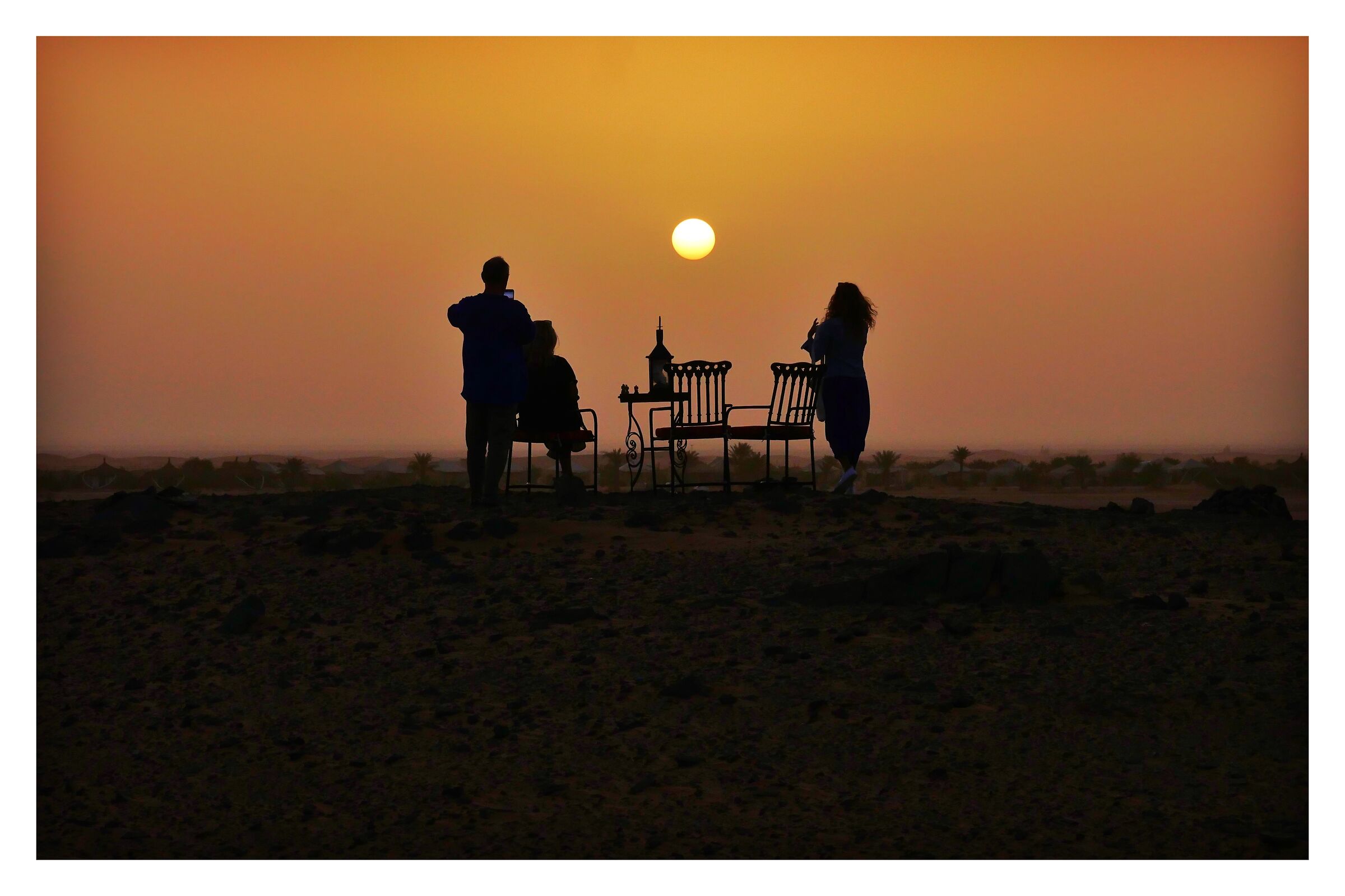 Alba nel deserto presso Merzouga