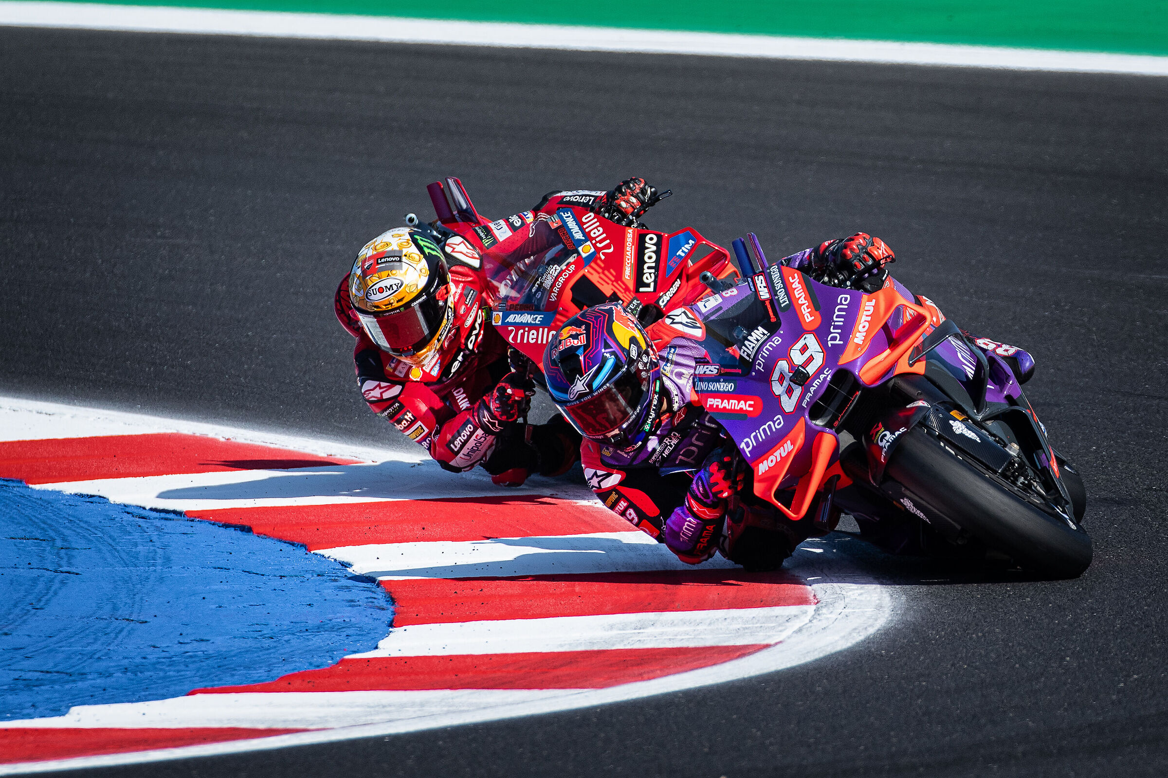 Martin V Bagnaia Sprint Race SanMarino MotoGP 2024