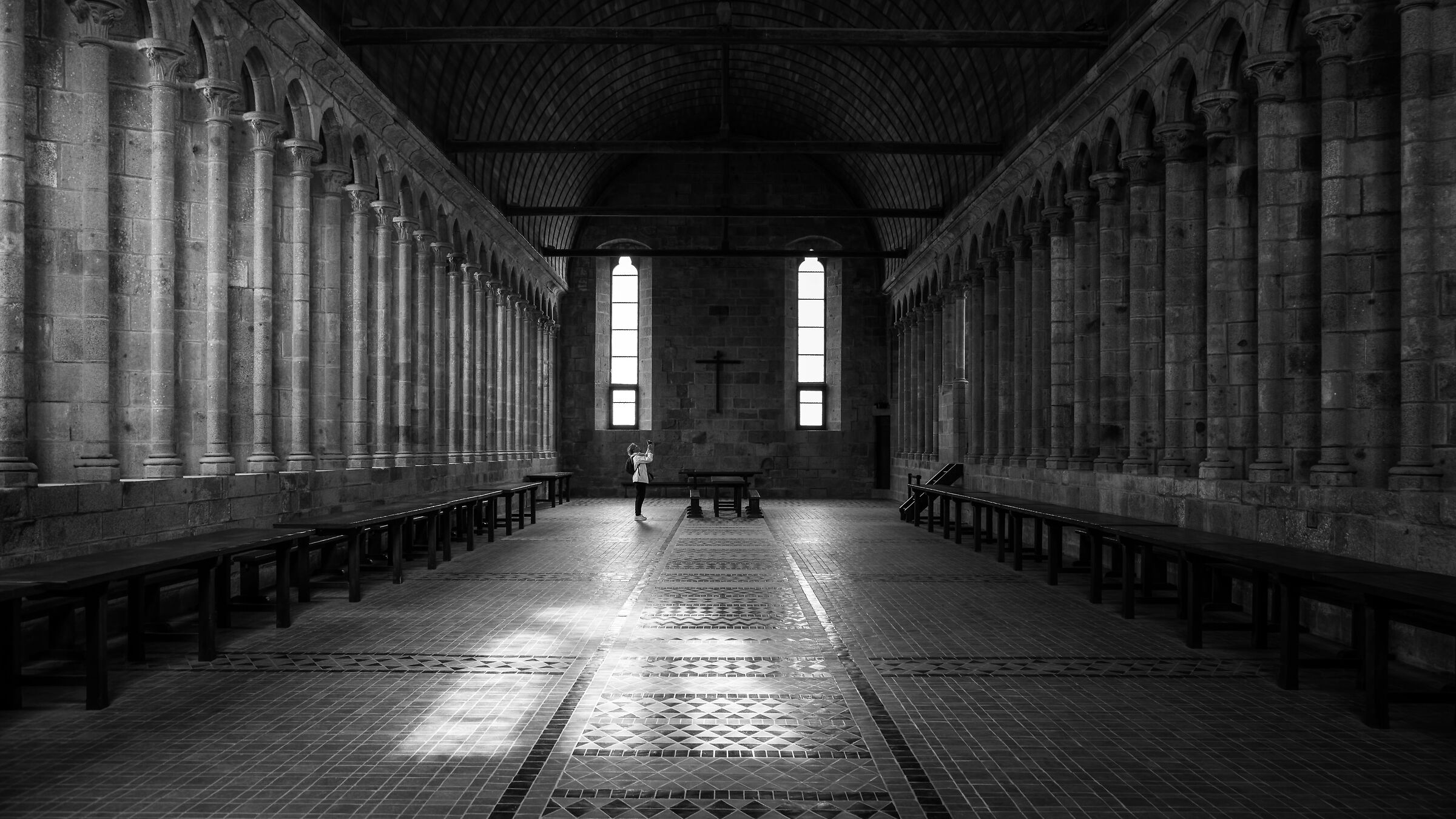 Refectorium Abbazia Mont Saint Michele