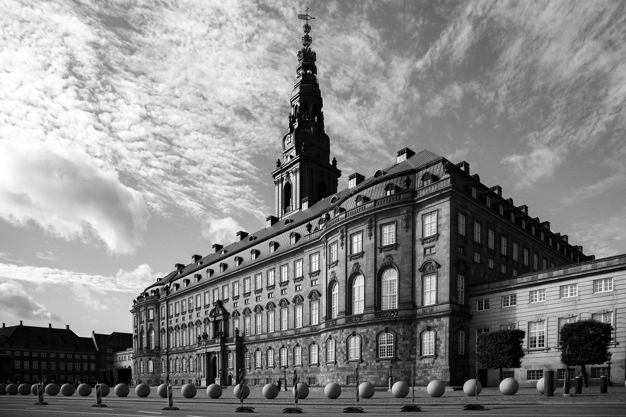 Christiansborg at sunrise
