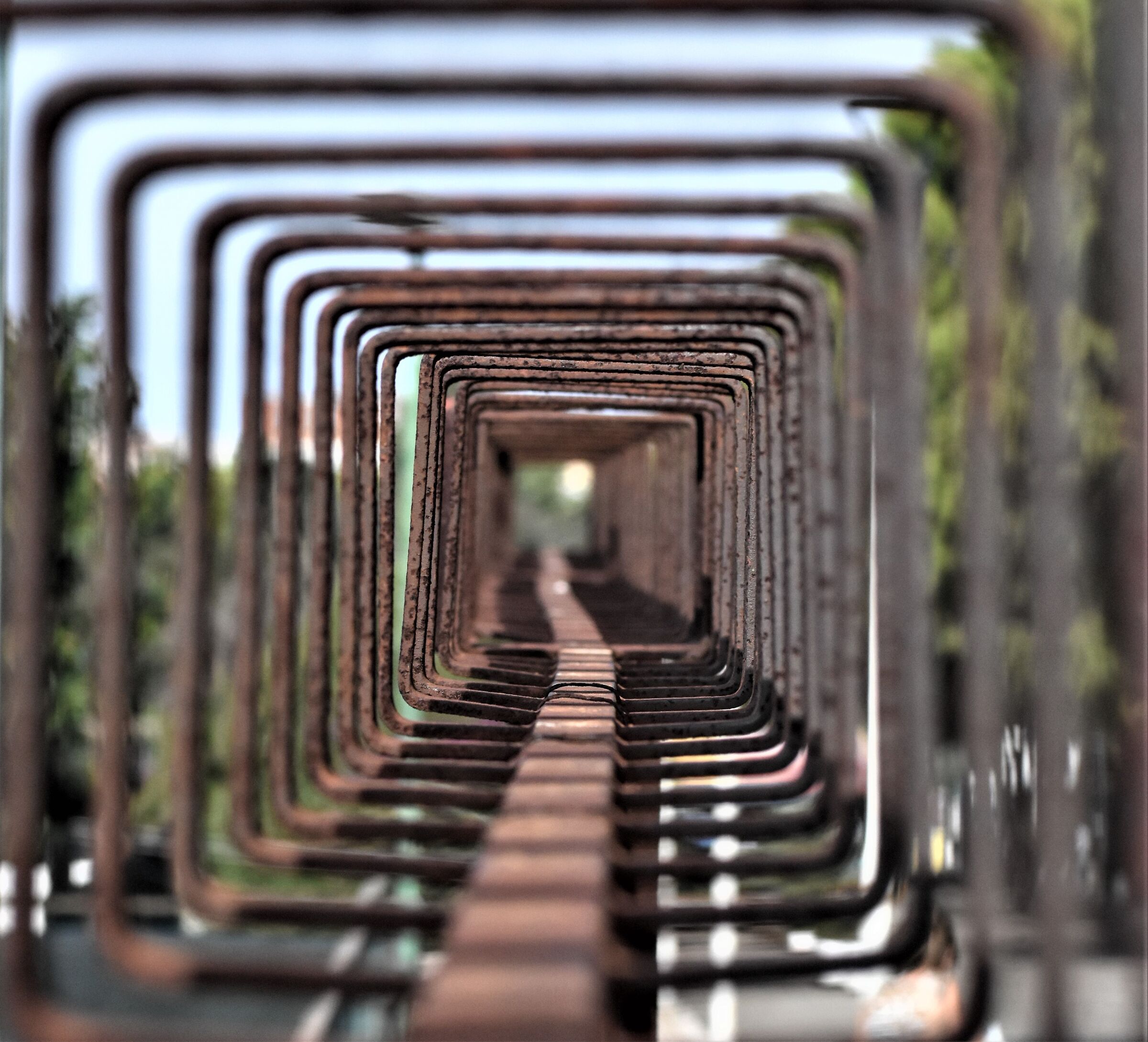 The track on the old bridge