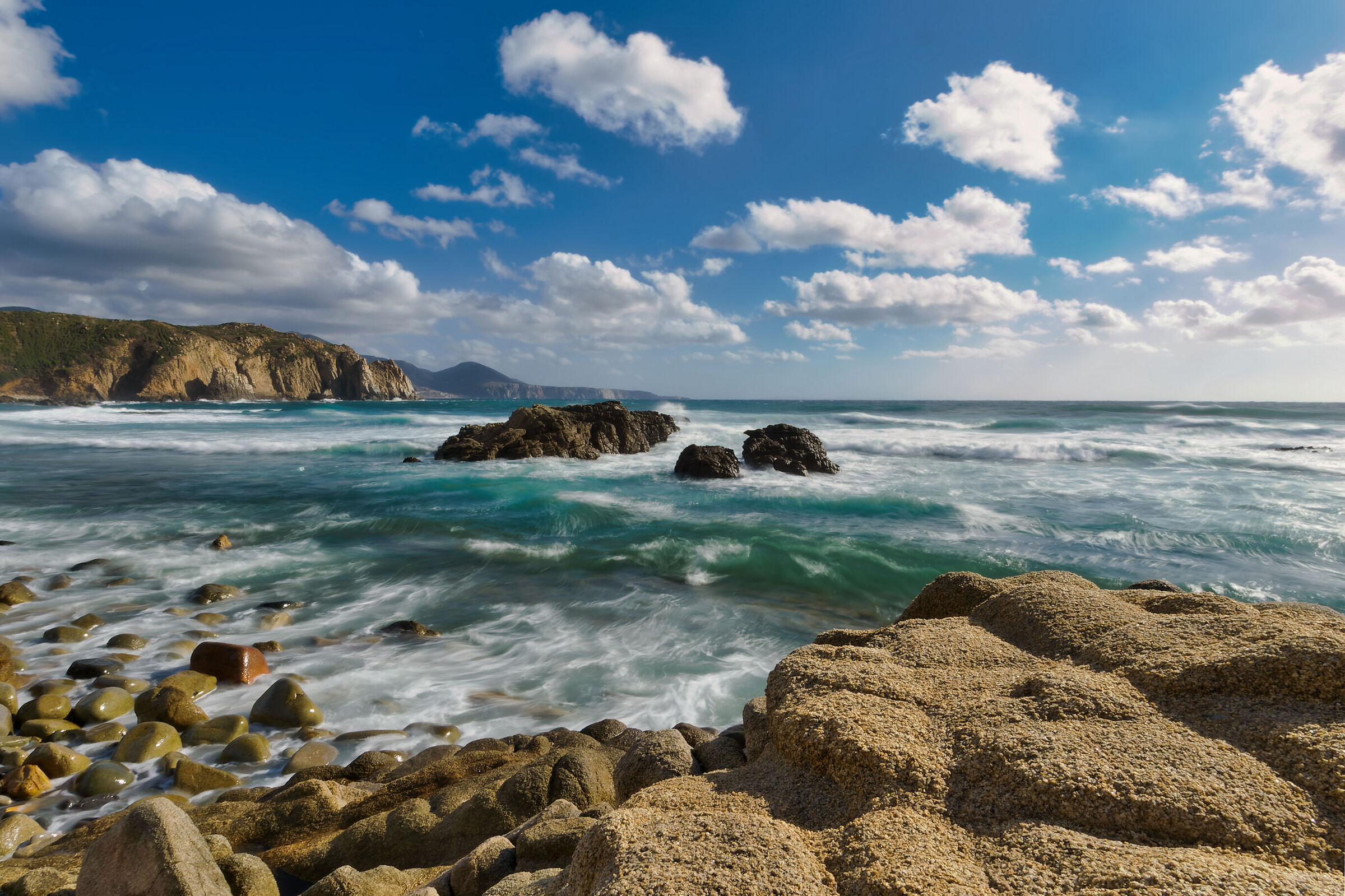 Capo Pecora (rough waters)