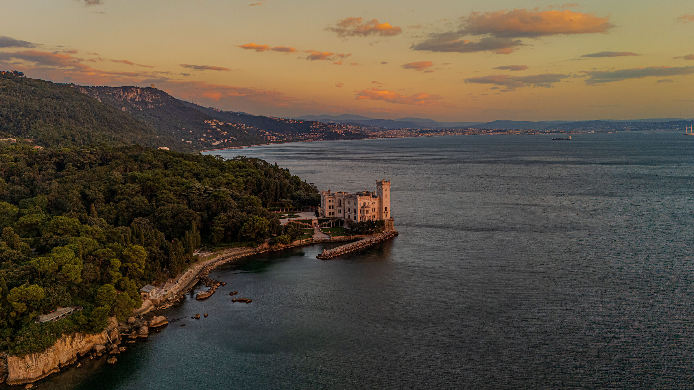 Sunset on Miramare