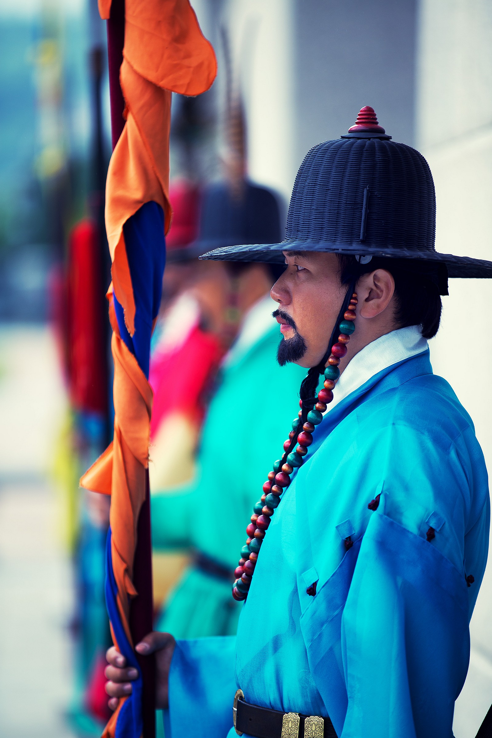 Gyeongbokgung Palace, Seoul, South Korea. Guard Change