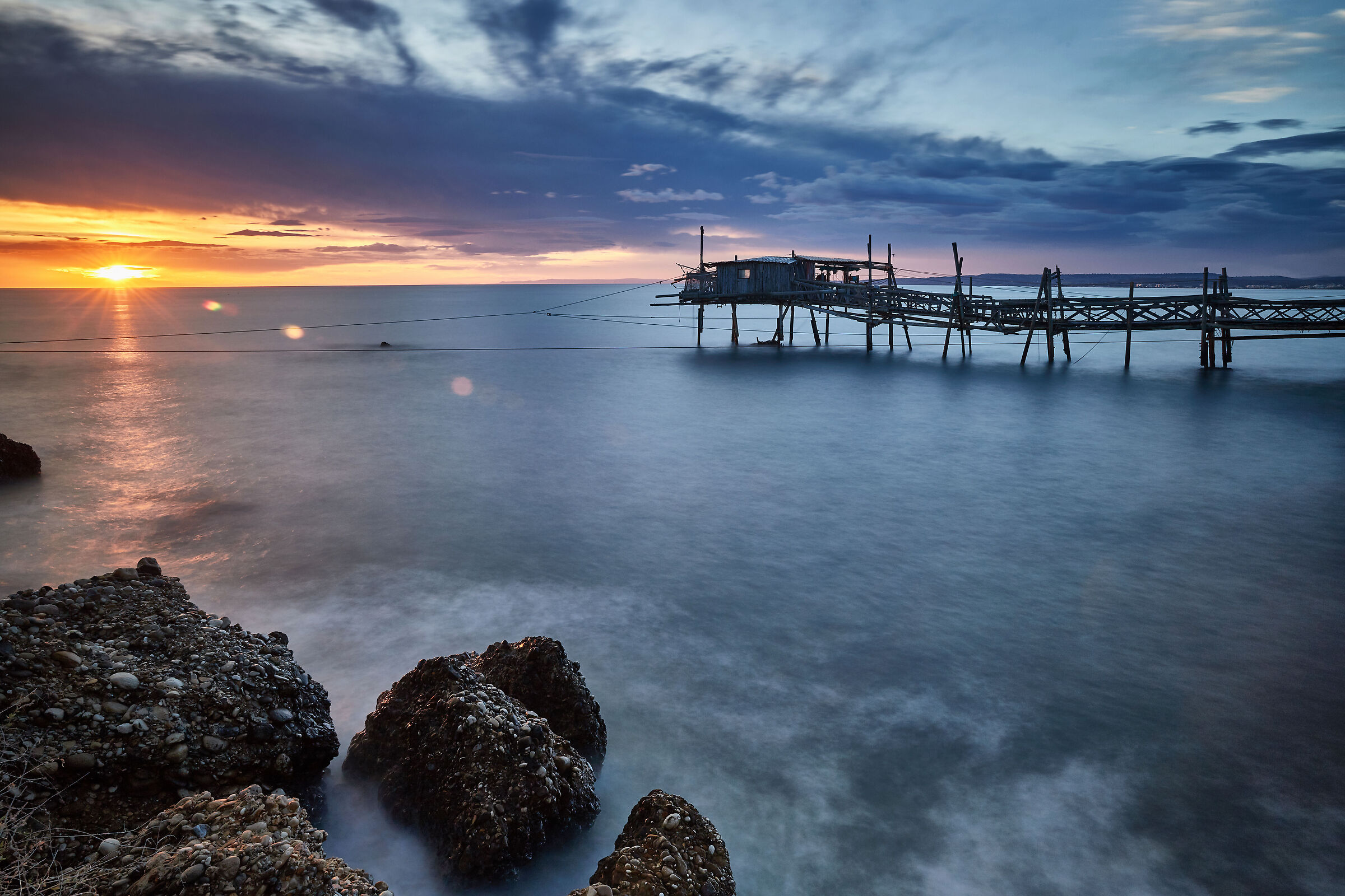 Alba sulla costa dei Trabocchi