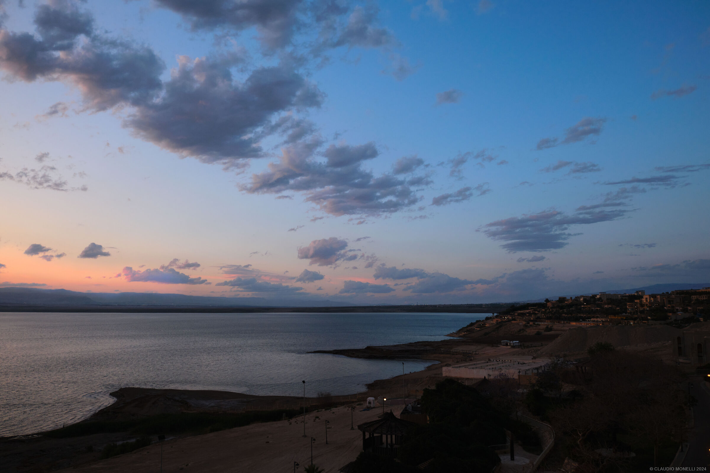 2024 In Giordania - tramonto sul mar Morto