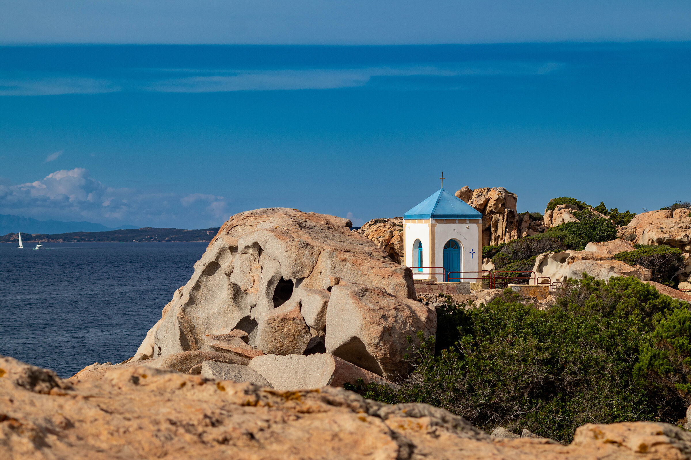 small temple in the rocks