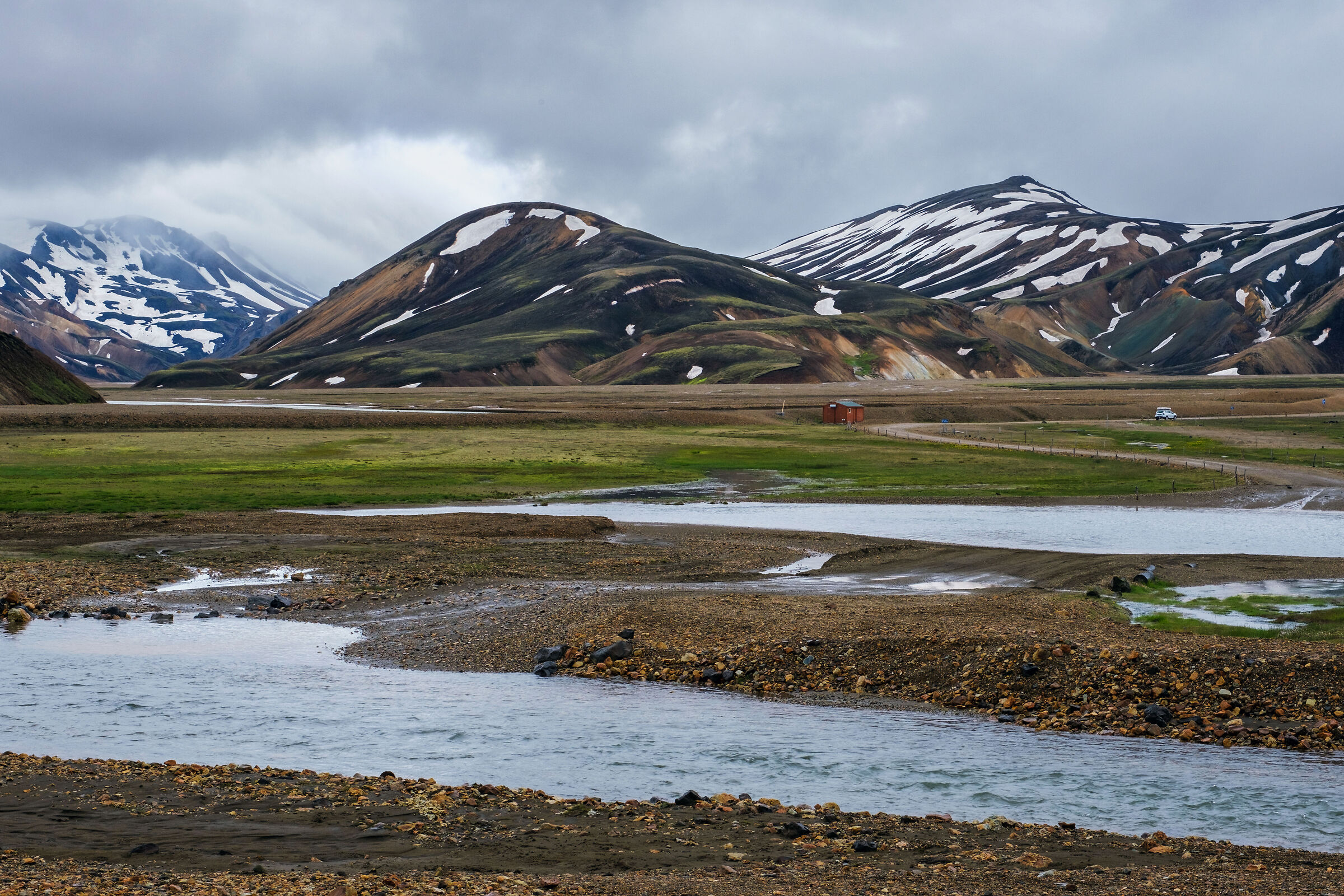 Arrival in Landmannalaugar
