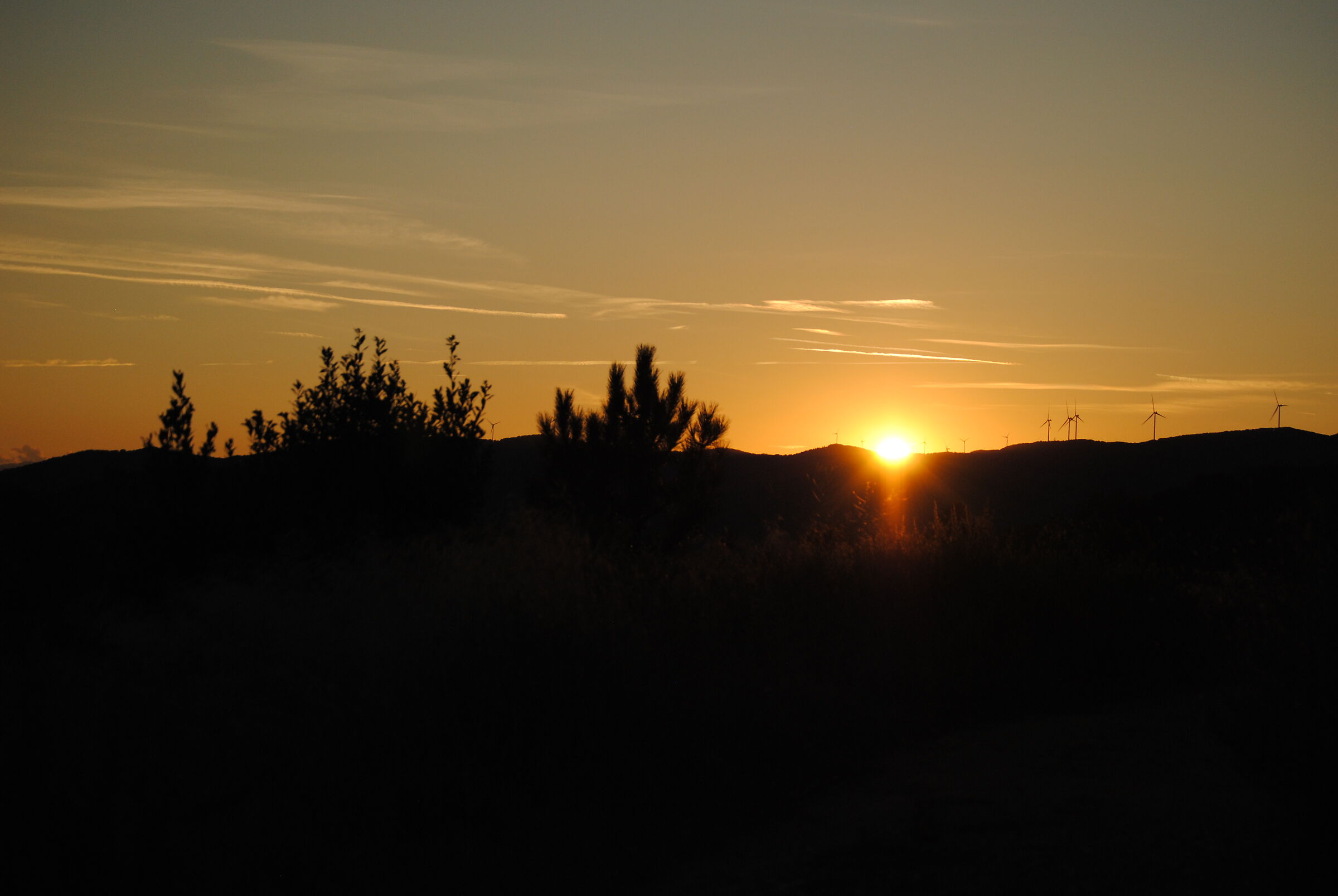 Tramonto in Liguria