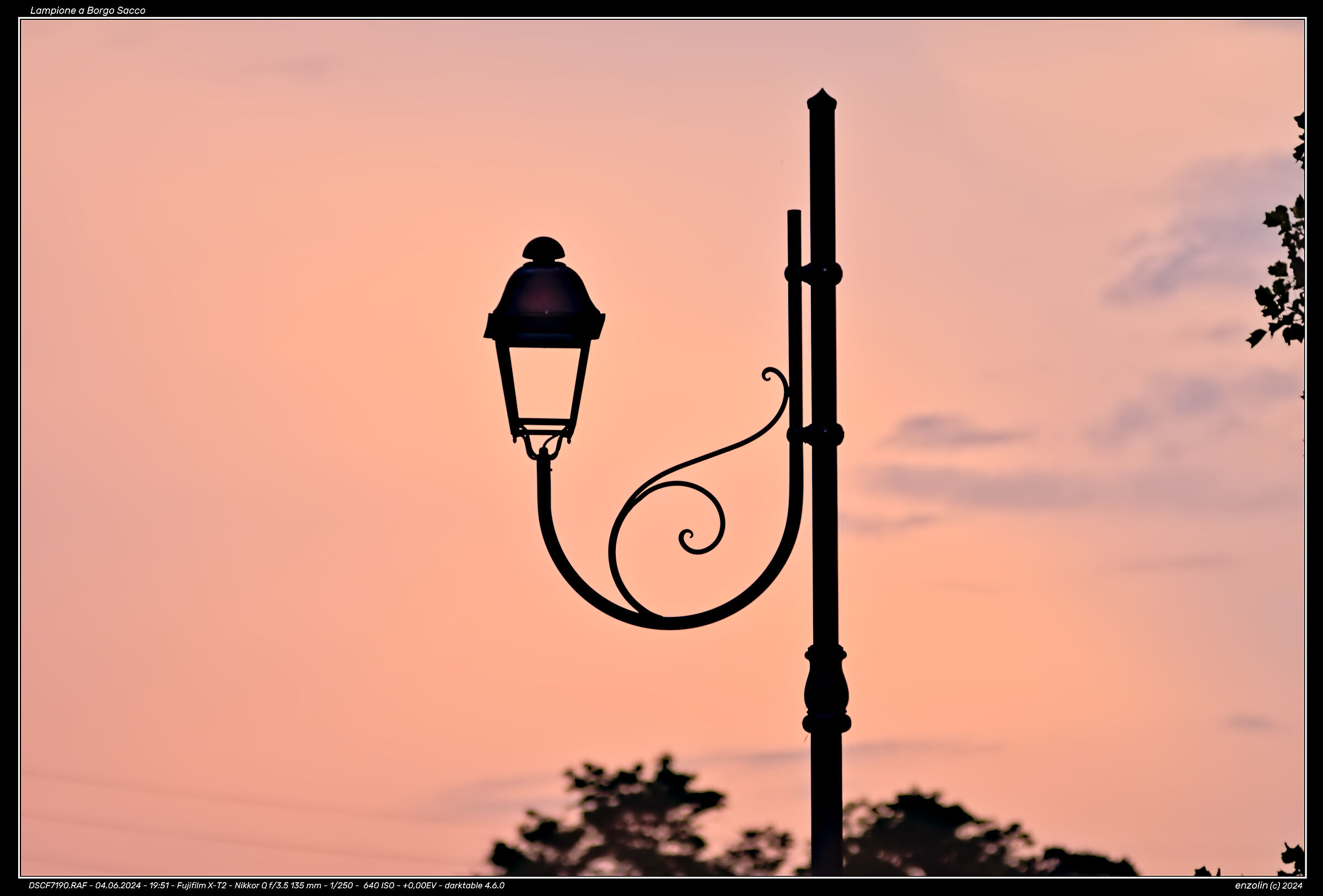 Street lamp in Borgo Sacco